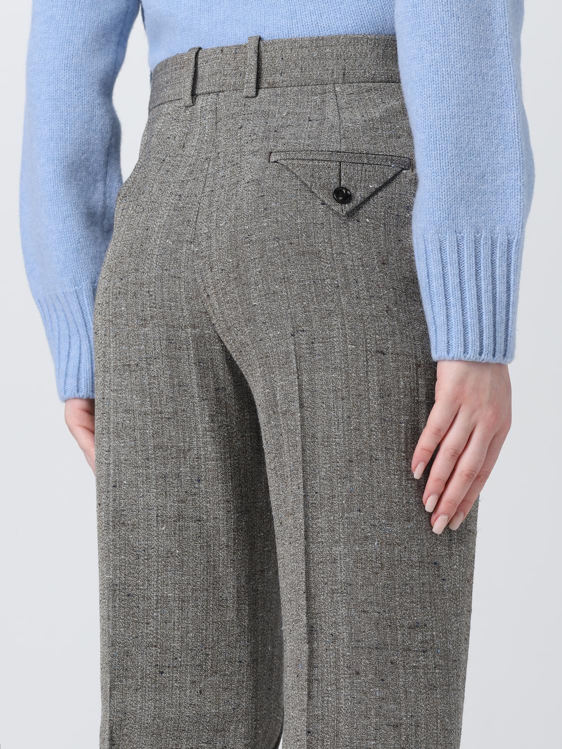 Bottega Veneta Pants Woman Dove Grey BOTTEGA VENETA