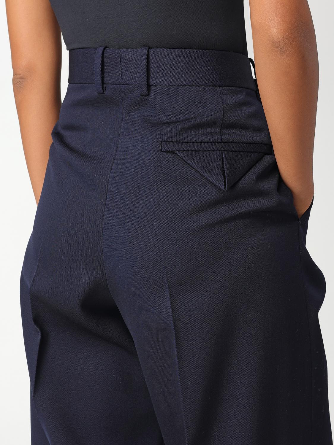 Bottega Veneta Pants Woman Blue BOTTEGA VENETA