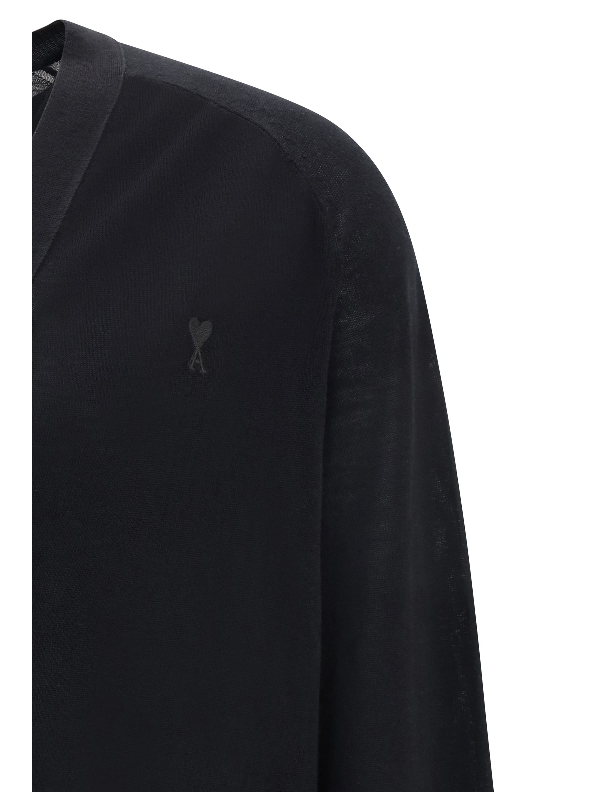 Ami Paris Men Ami De Coeur Cardigan AMI PARIS