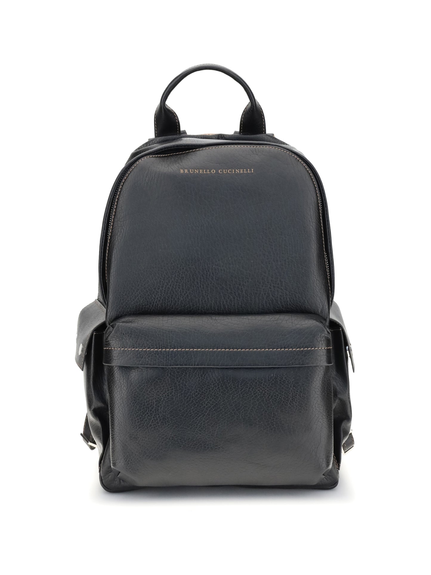 Brunello Cucinelli Men Leather Travel Backpack