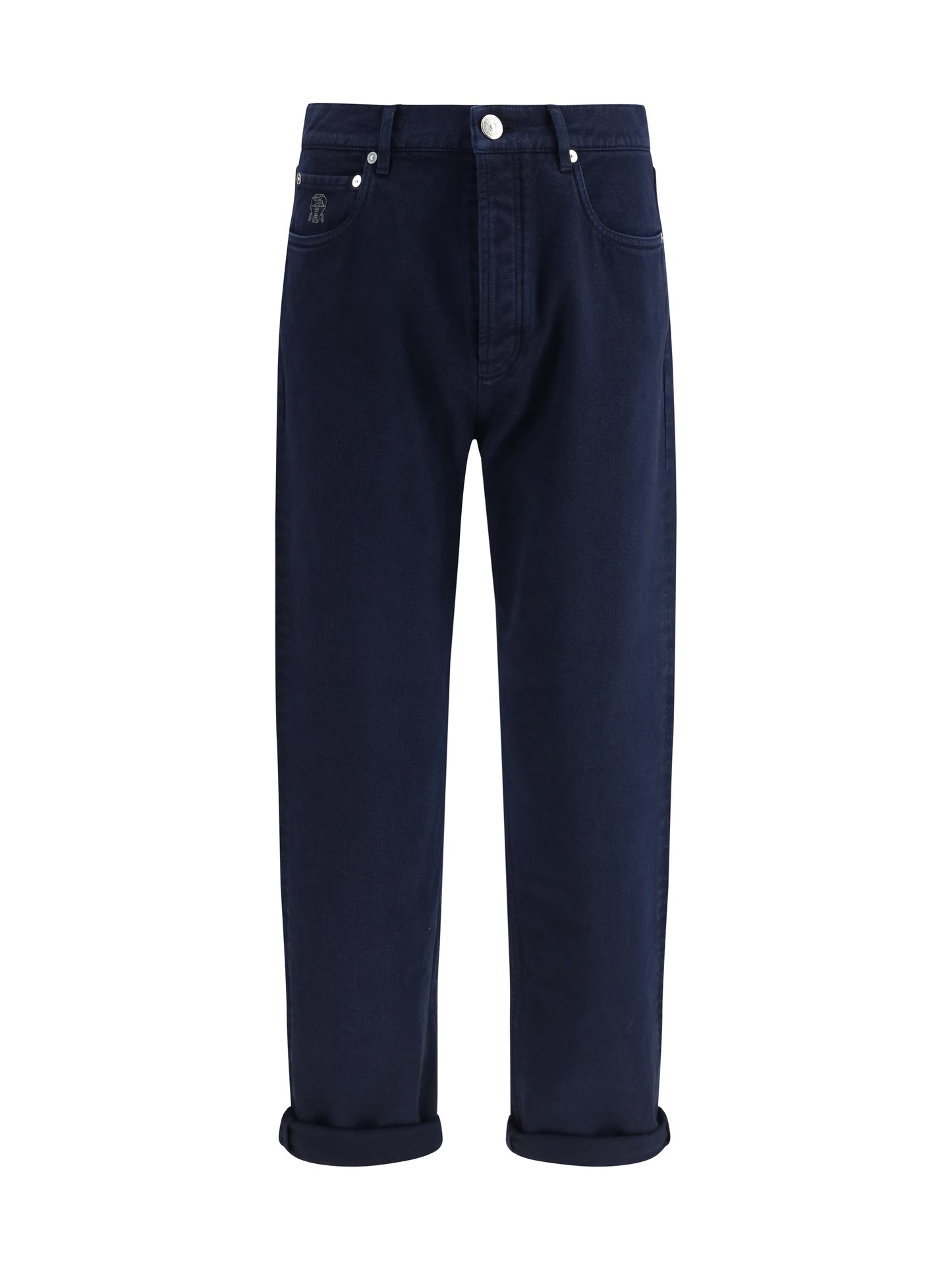 Brunello Cucinelli Men Garment-Dyed Denim Pants BRUNELLO CUCINELLI