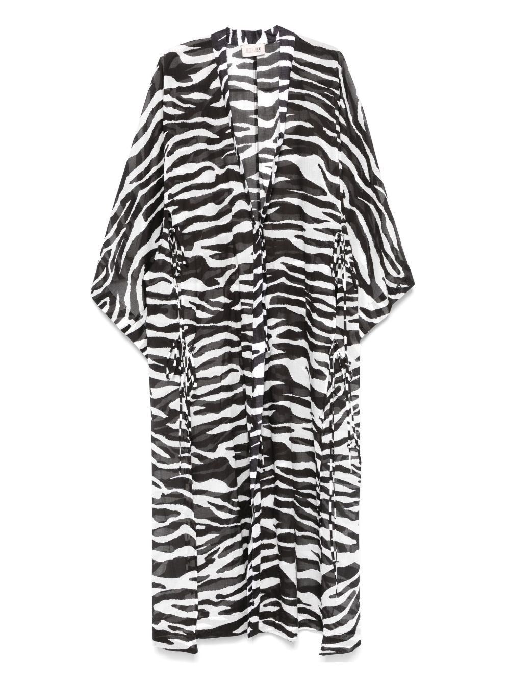 The Attico Women Zebra Print Caftan THE ATTICO