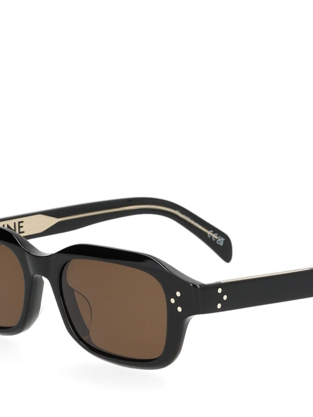 Celine Men Black Frame 64 Acetate Sunglasses CELINE