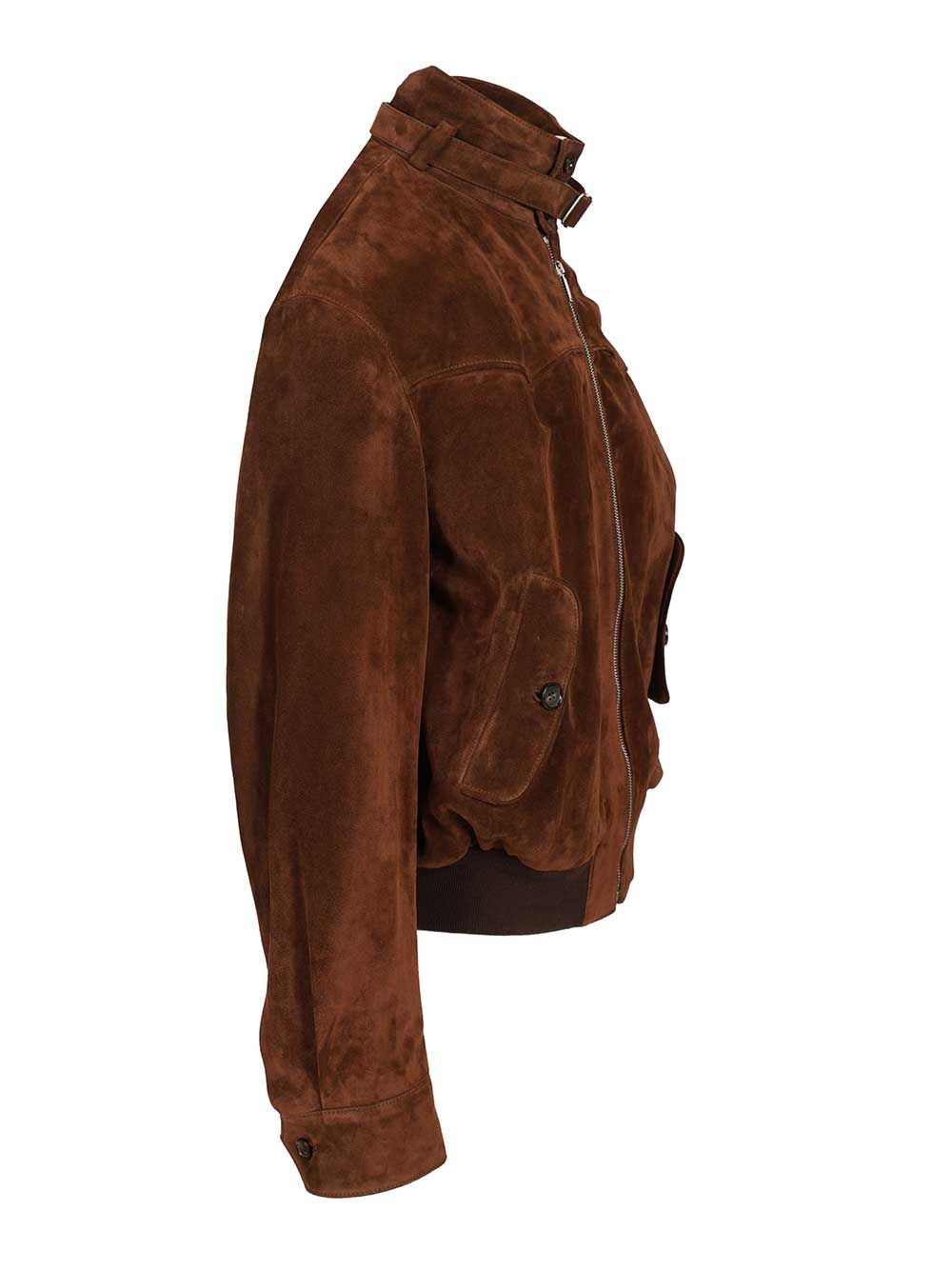 Mcqueen Men Suede Harrington Jacket ALEXANDER MCQUEEN
