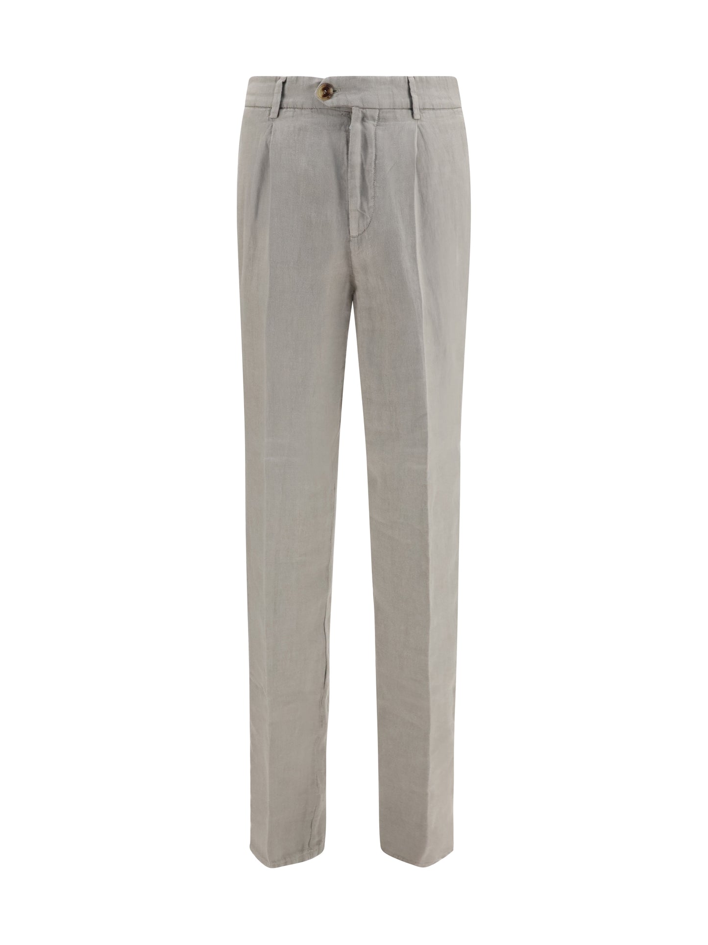 Brunello Cucinelli Men Garment Dyed Ginen Gabardine Pants BRUNELLO CUCINELLI