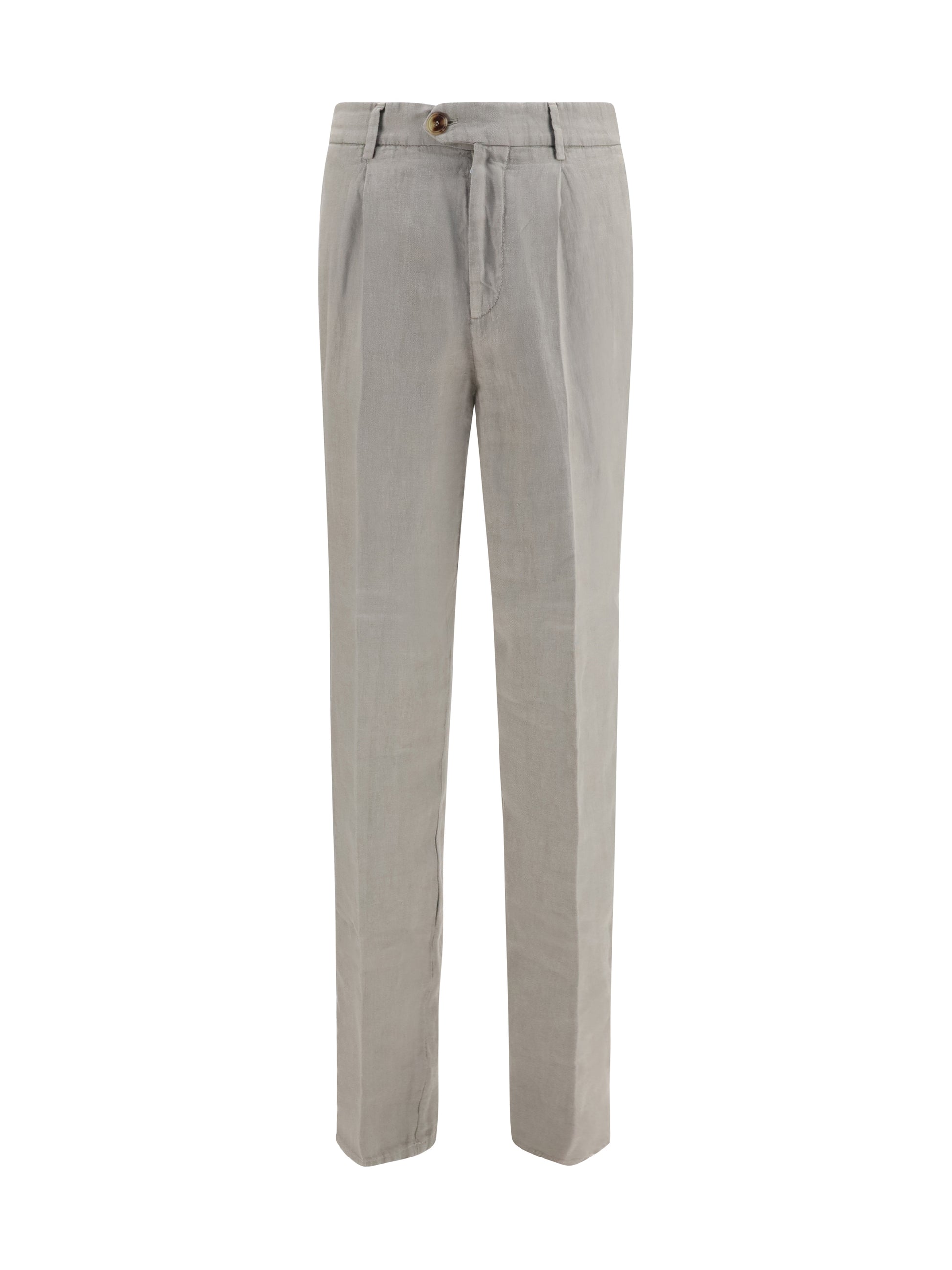 Brunello Cucinelli Men Garment Dyed Ginen Gabardine Pants BRUNELLO CUCINELLI