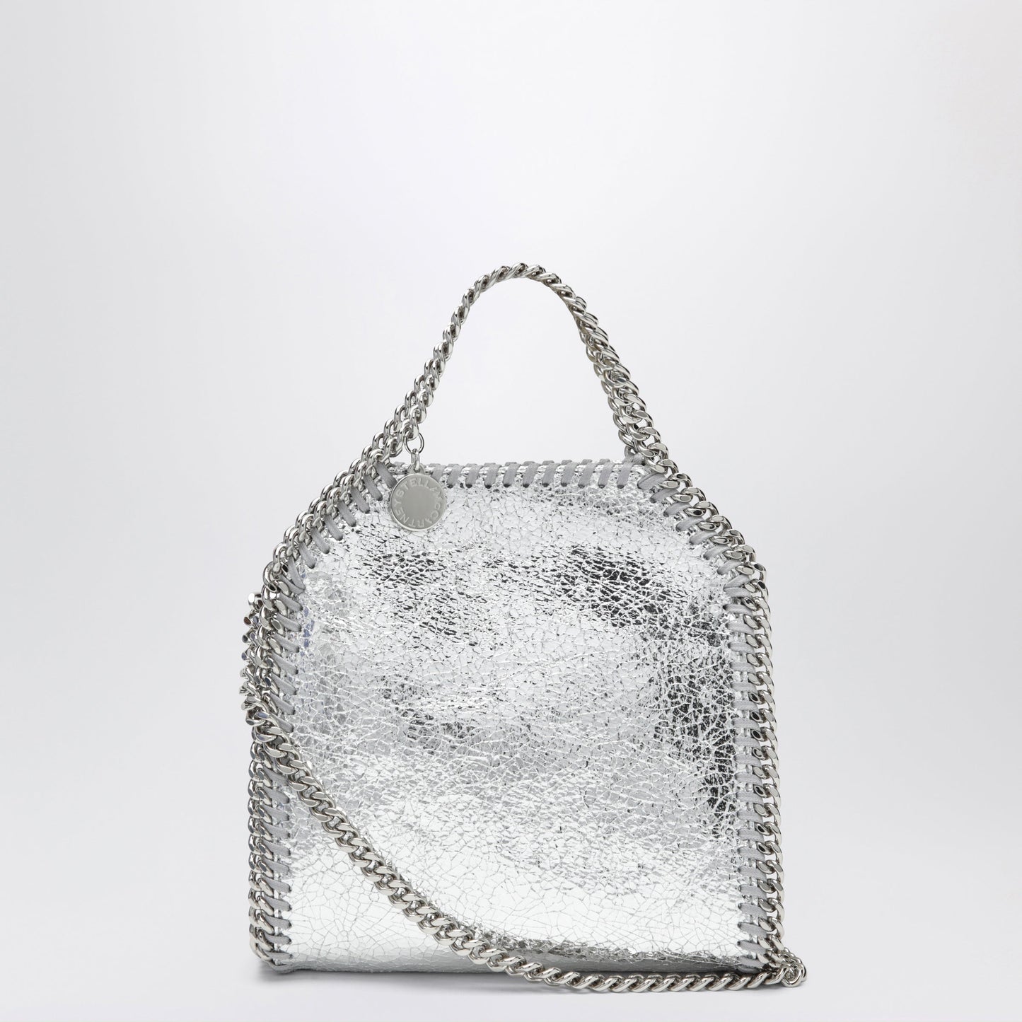 Stella Mccartney Falabella Micro Tote Bag In Silver Women STELLA MCCARTNEY