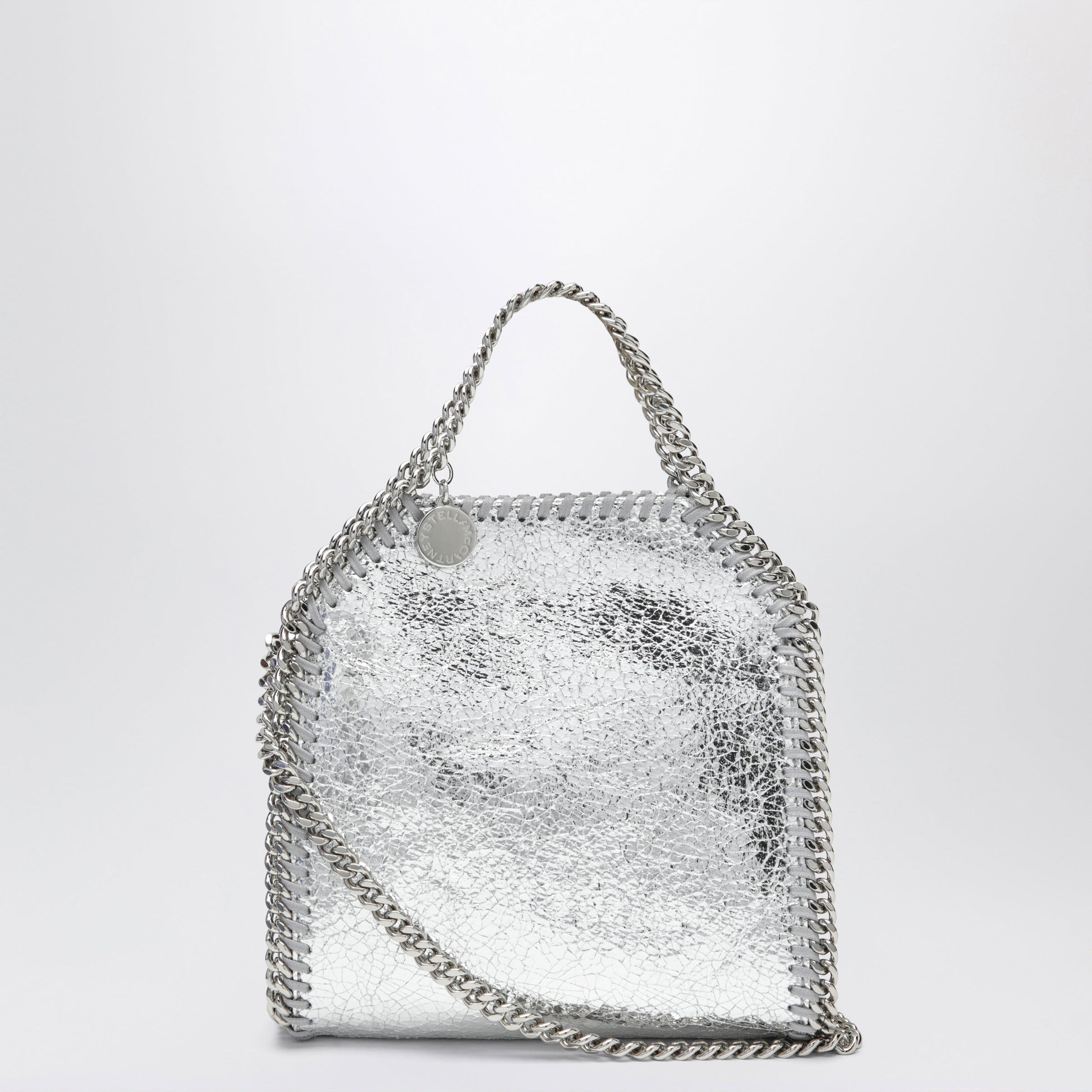 Stella Mccartney Falabella Micro Tote Bag In Silver Women STELLA MCCARTNEY