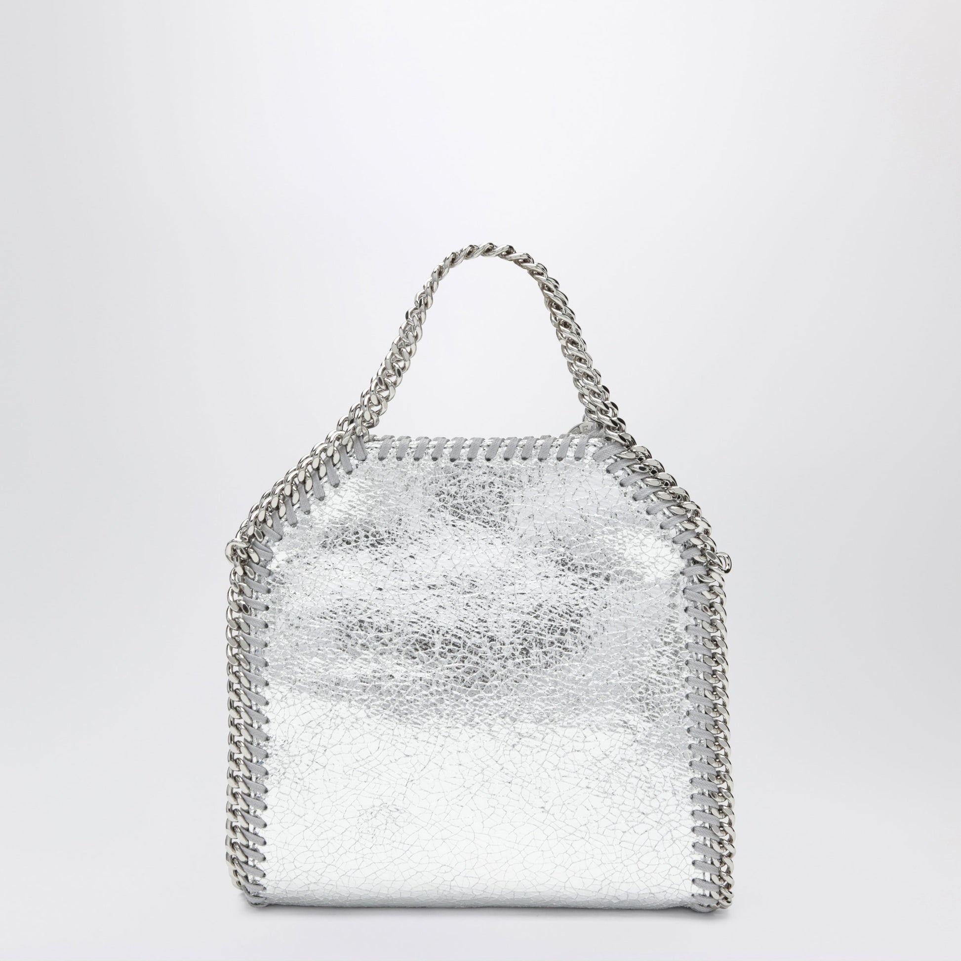 Stella Mccartney Falabella Micro Tote Bag In Silver Women STELLA MCCARTNEY