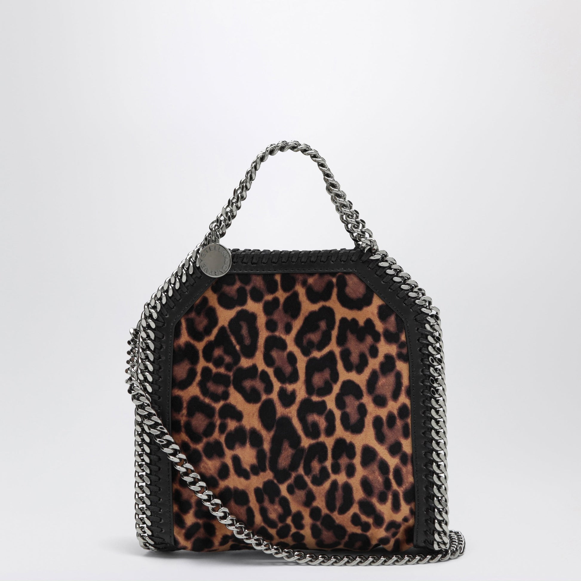Stella Mccartney Falabella Leopard-Print Velvet Micro Tote Bag Women STELLA MCCARTNEY