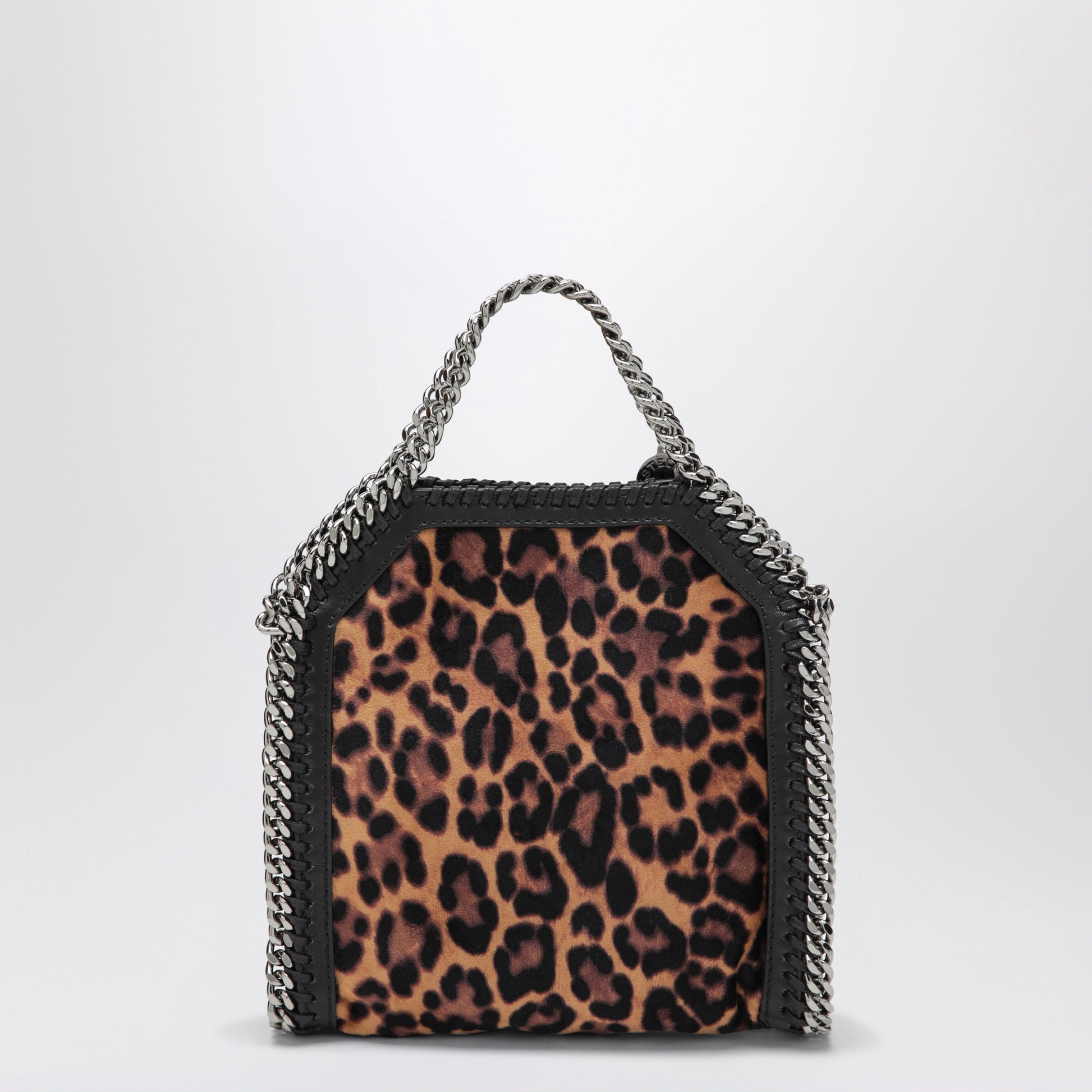 Stella Mccartney Falabella Leopard-Print Velvet Micro Tote Bag Women STELLA MCCARTNEY