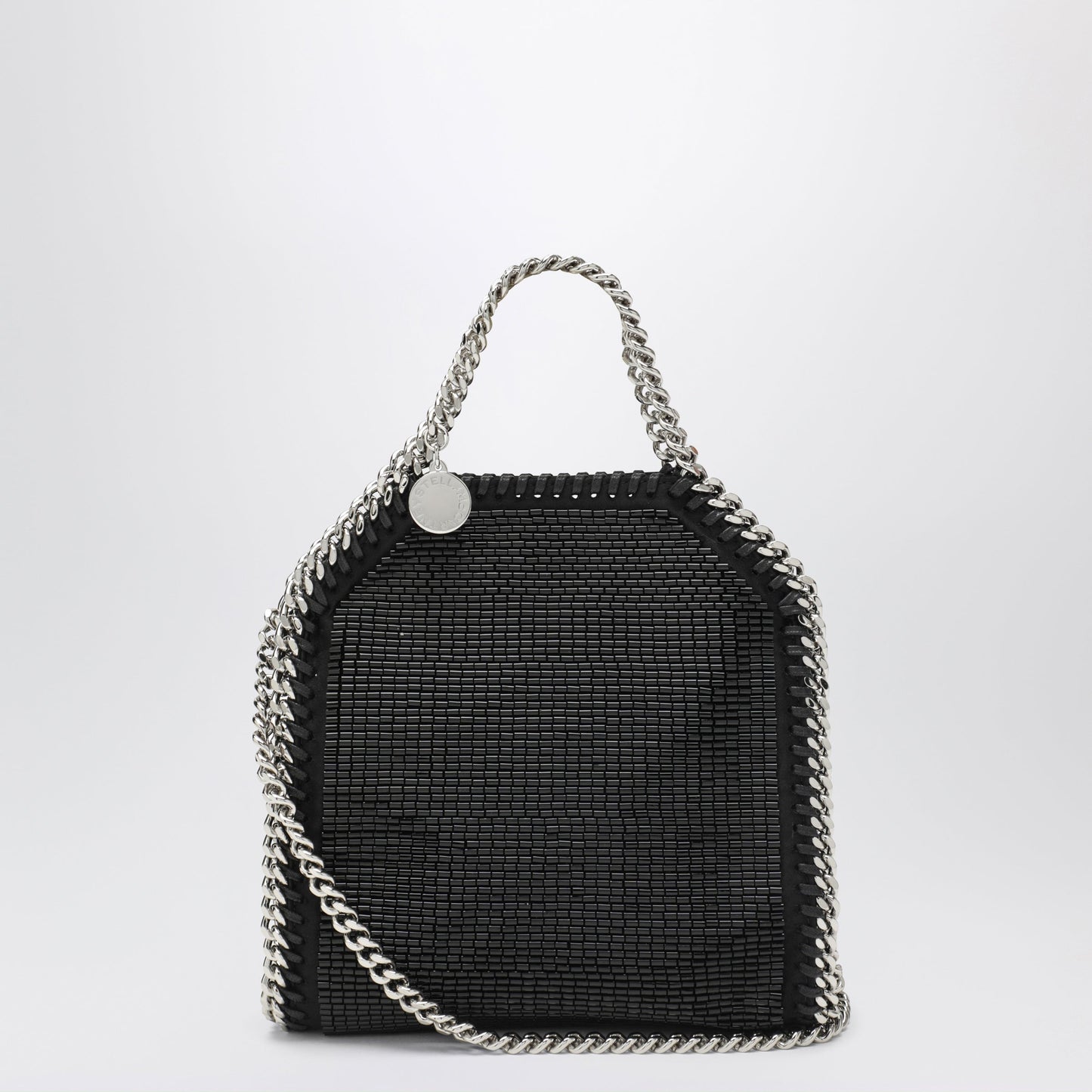 Stella Mccartney Falabella Mini Tote Bag In Black Crystal Mesh Women STELLA MCCARTNEY