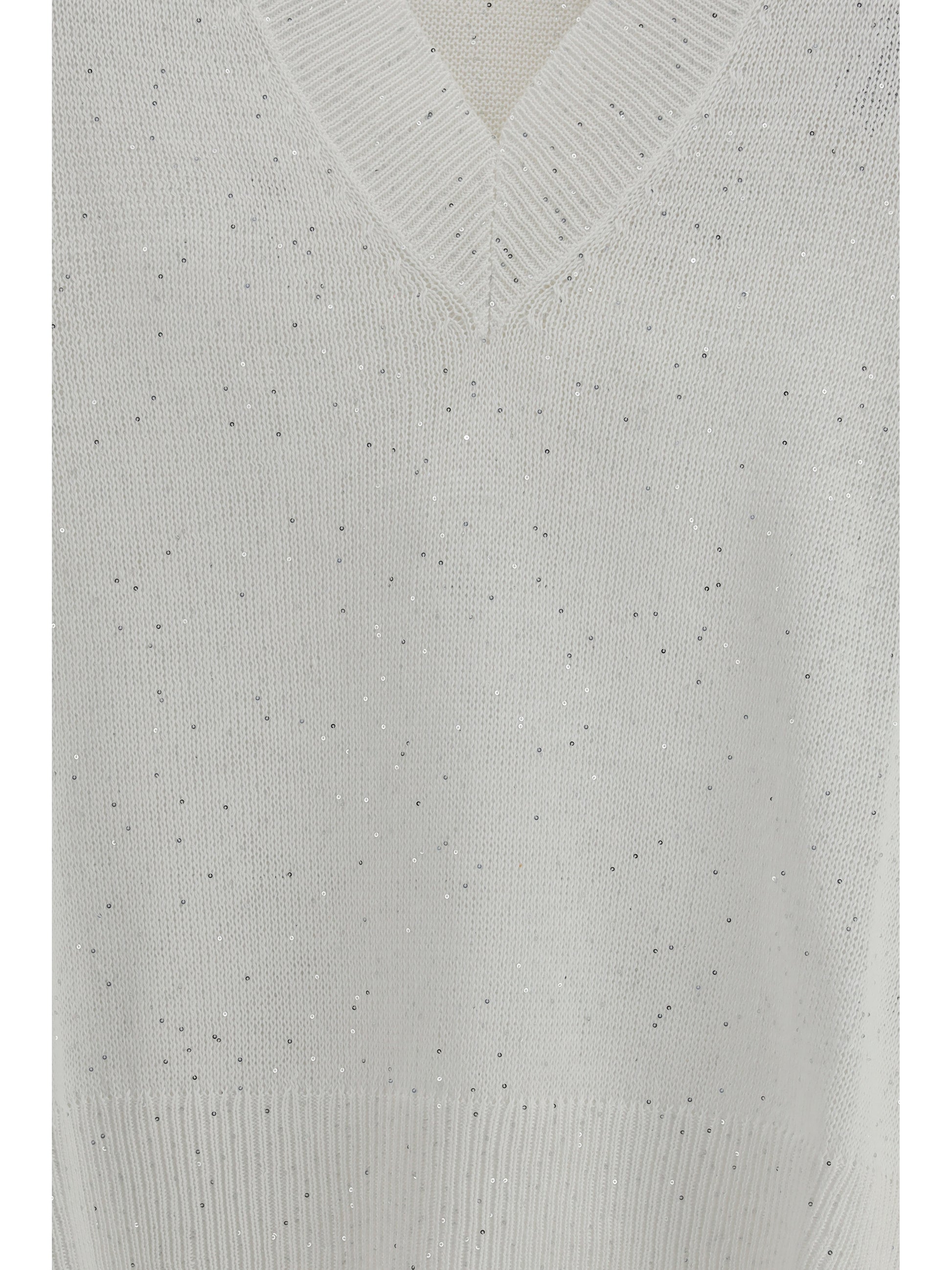 Brunello Cucinelli Women Sparkling Linen T-Shirt BRUNELLO CUCINELLI