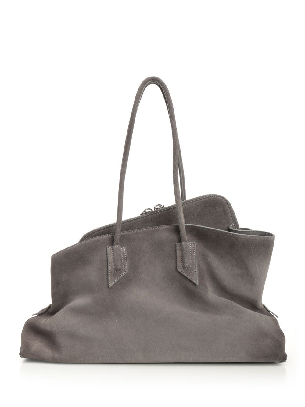 The Attico Women La Passeggiata Medium Suede Bag THE ATTICO