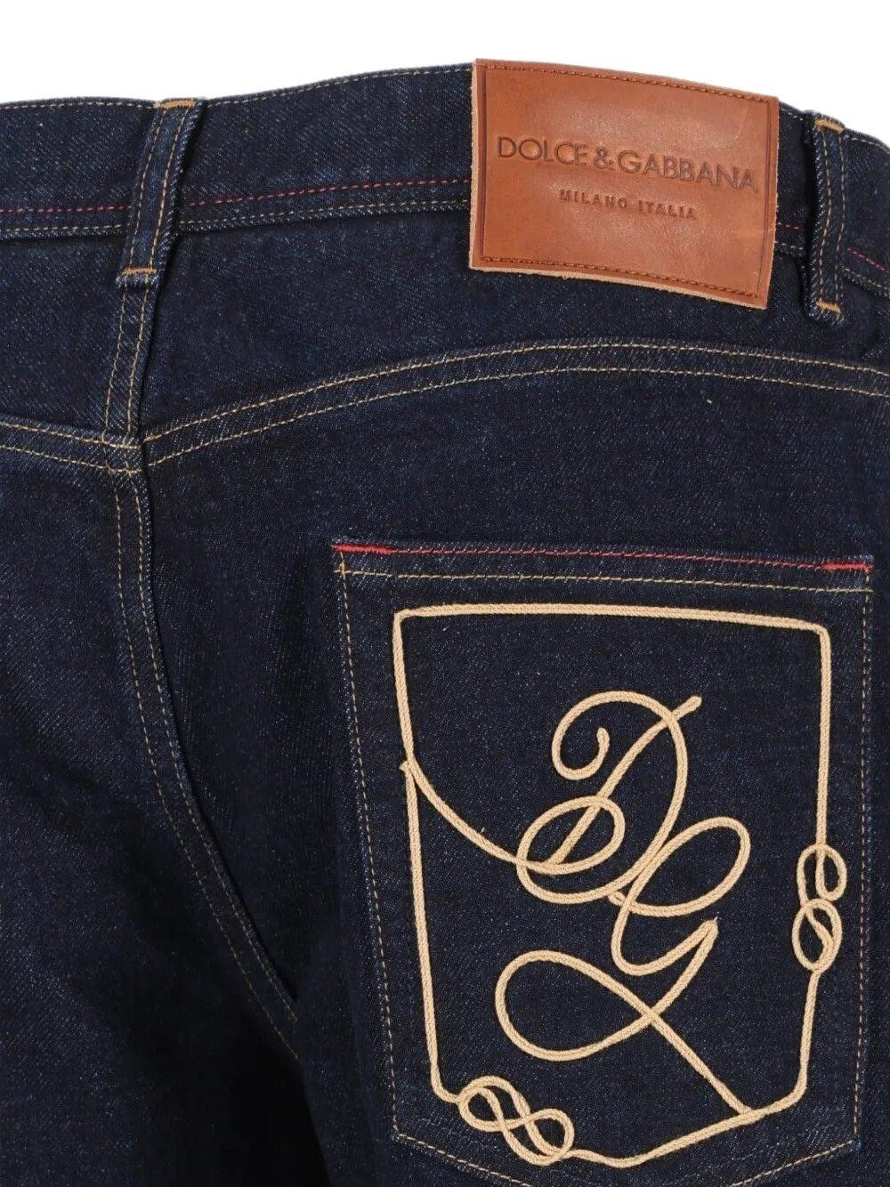 Dolce & Gabbana Men Jeans With Embroidery DOLCE & GABBANA