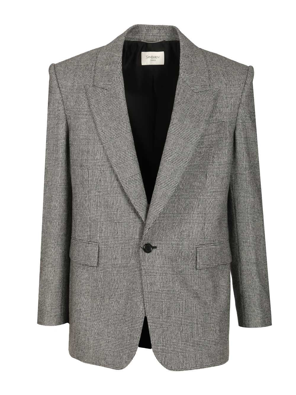 Saint Laurent Men Flannel Jacket SAINT LAURENT