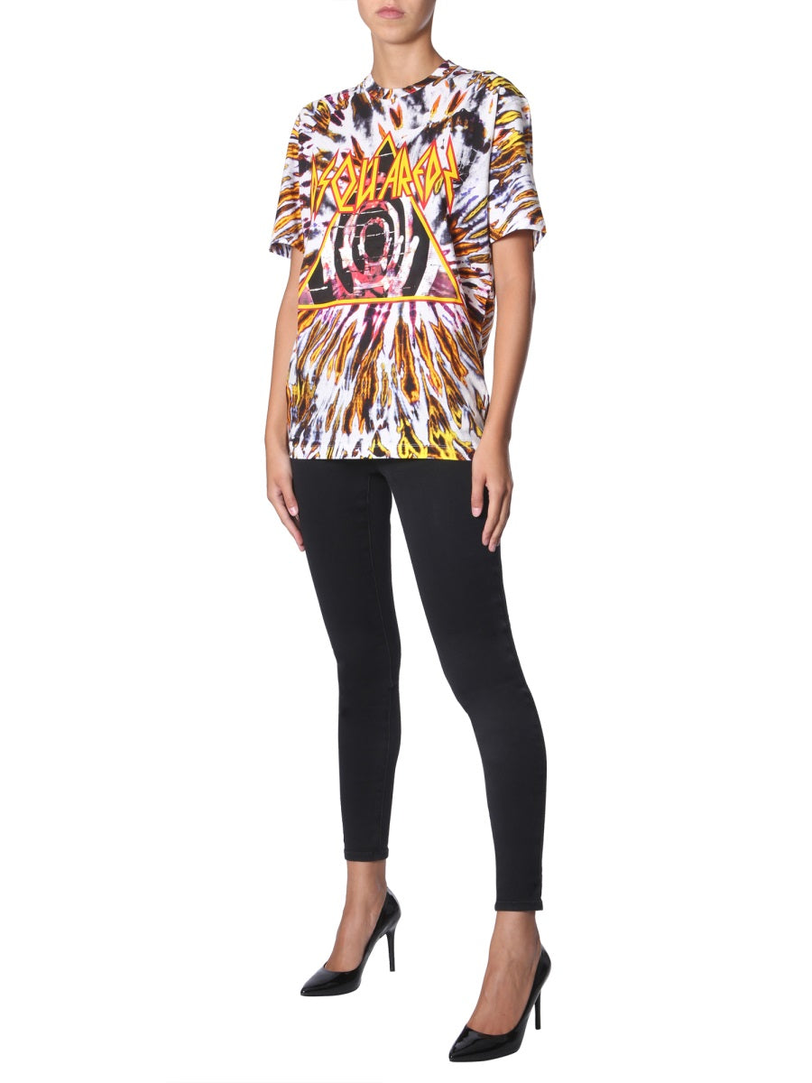 Dsquared Women Tie And Dye Print T-Shirt DSQUARED2