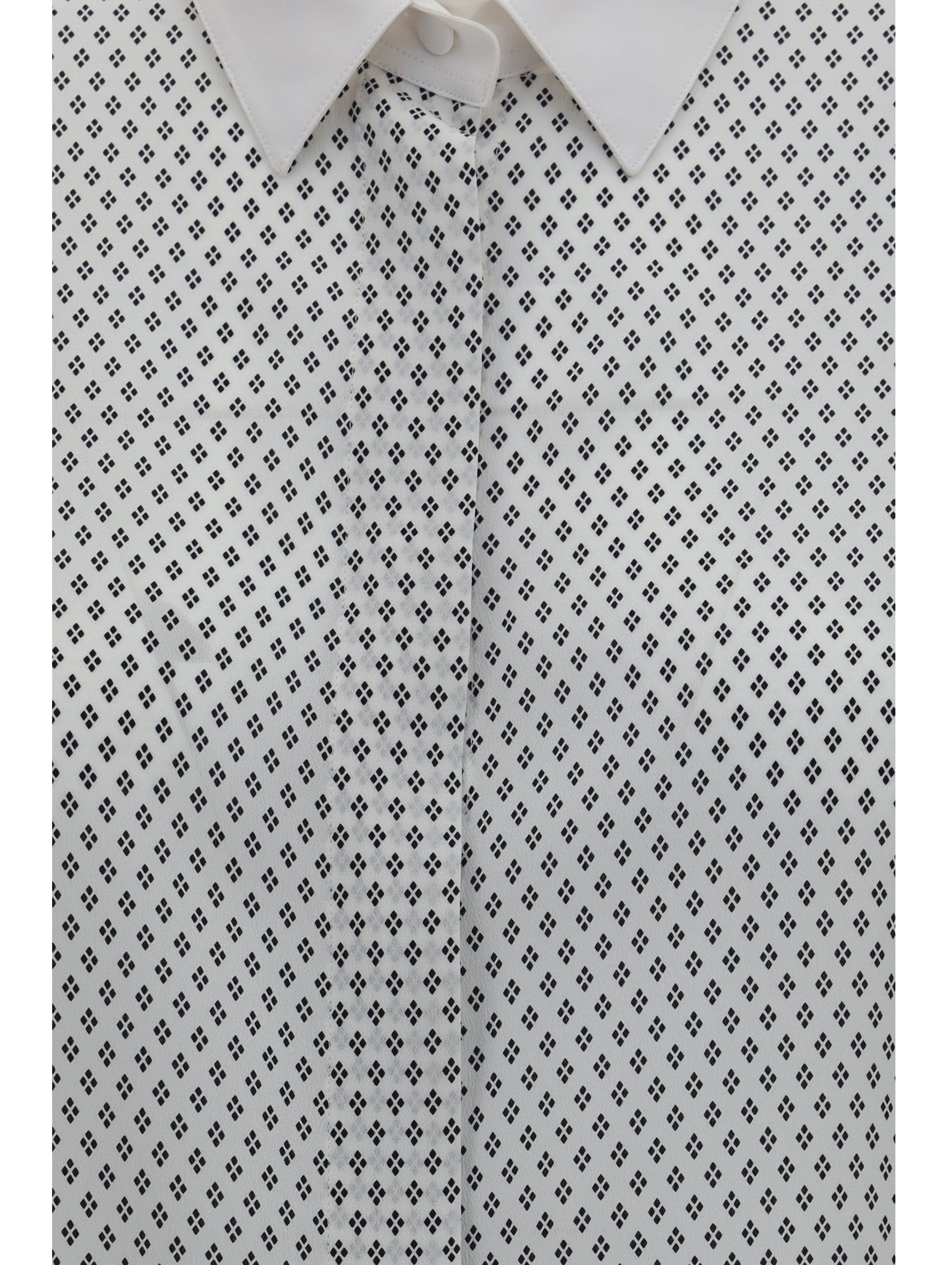 Tom Ford Women Diamond Print Silk Crêpe De Chine Shirt TOM FORD