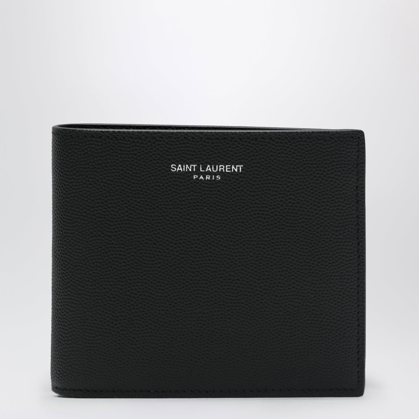 Saint Laurent Black East/West Wallet In Grain De Poudre Leather Men SAINT LAURENT