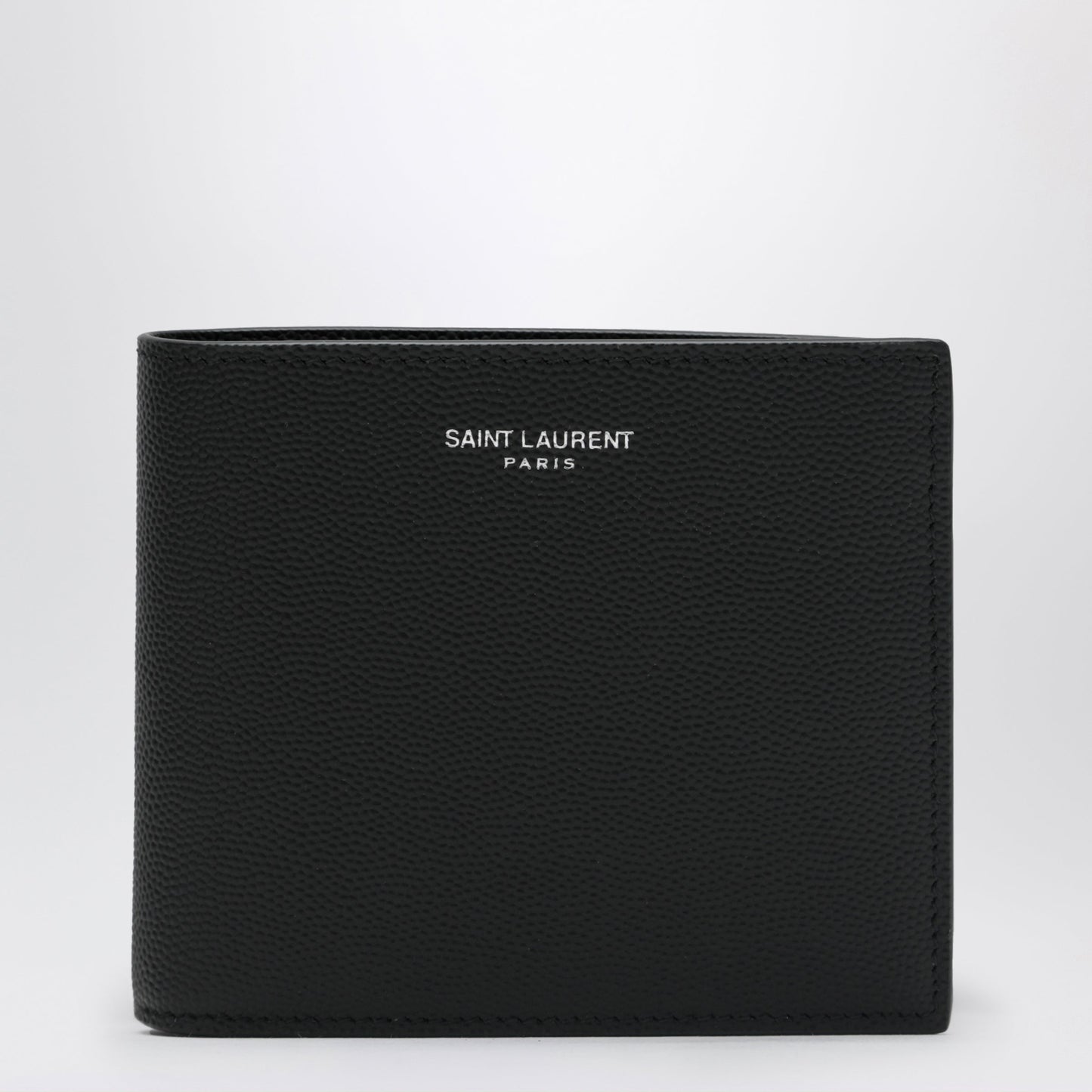 Saint Laurent Black East/West Wallet In Grain De Poudre Leather Men SAINT LAURENT
