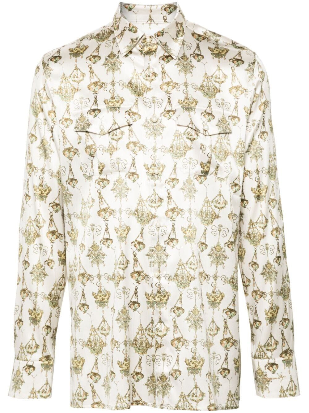 Givenchy Men Tight Fit Shirt With Pockets GIVENCHY