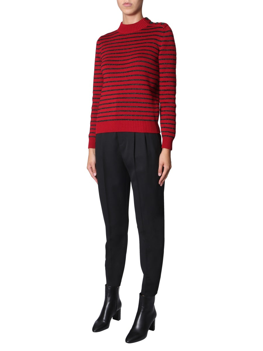 Saint Laurent Women Crew Neck Sweater SAINT LAURENT