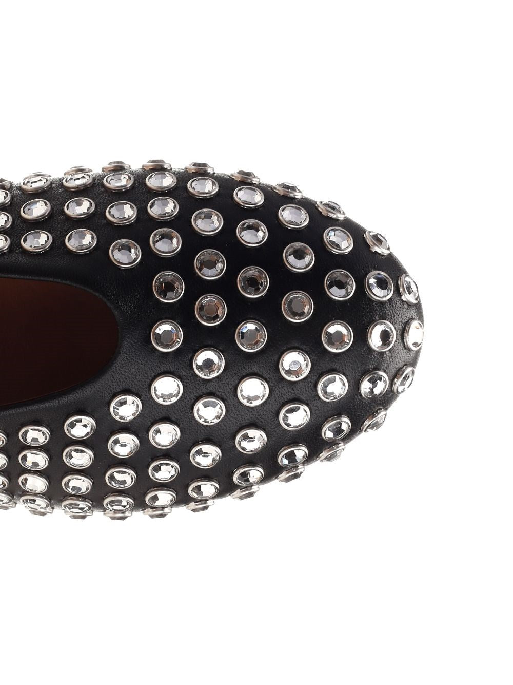 Alaïa Women Rhinestone Mesh Ballerina ALAIA