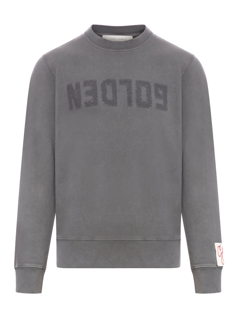 Golden Goose Deluxe Brand Men Crew Neck Sweatshirt With Logo GOLDEN GOOSE