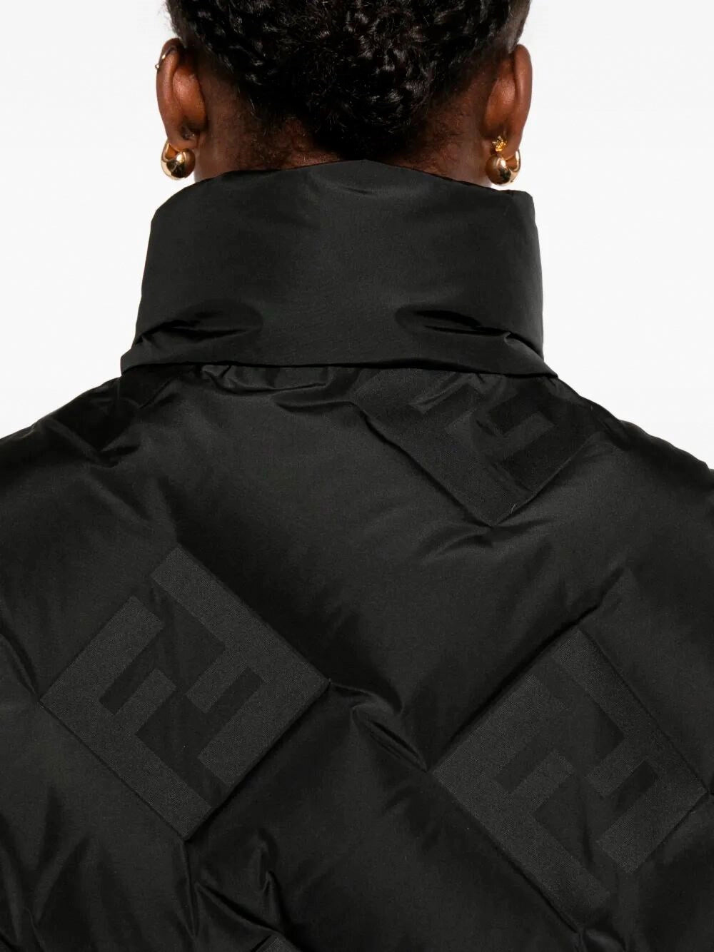 Fendi Women Puffy Jacquard Gilet FENDI