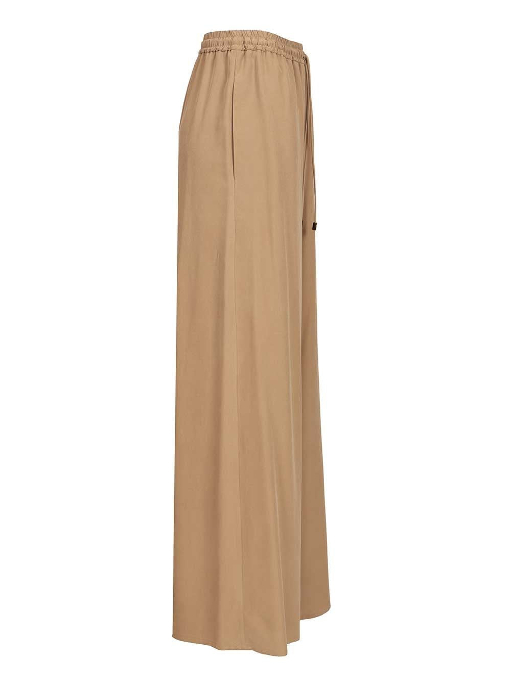 Max Mara Women "Genero" Wide-Leg Washed Silk Trousers MAX MARA