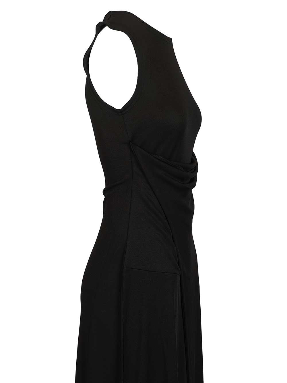 Ami Women Long Dress In Jersey Crepe AMI PARIS