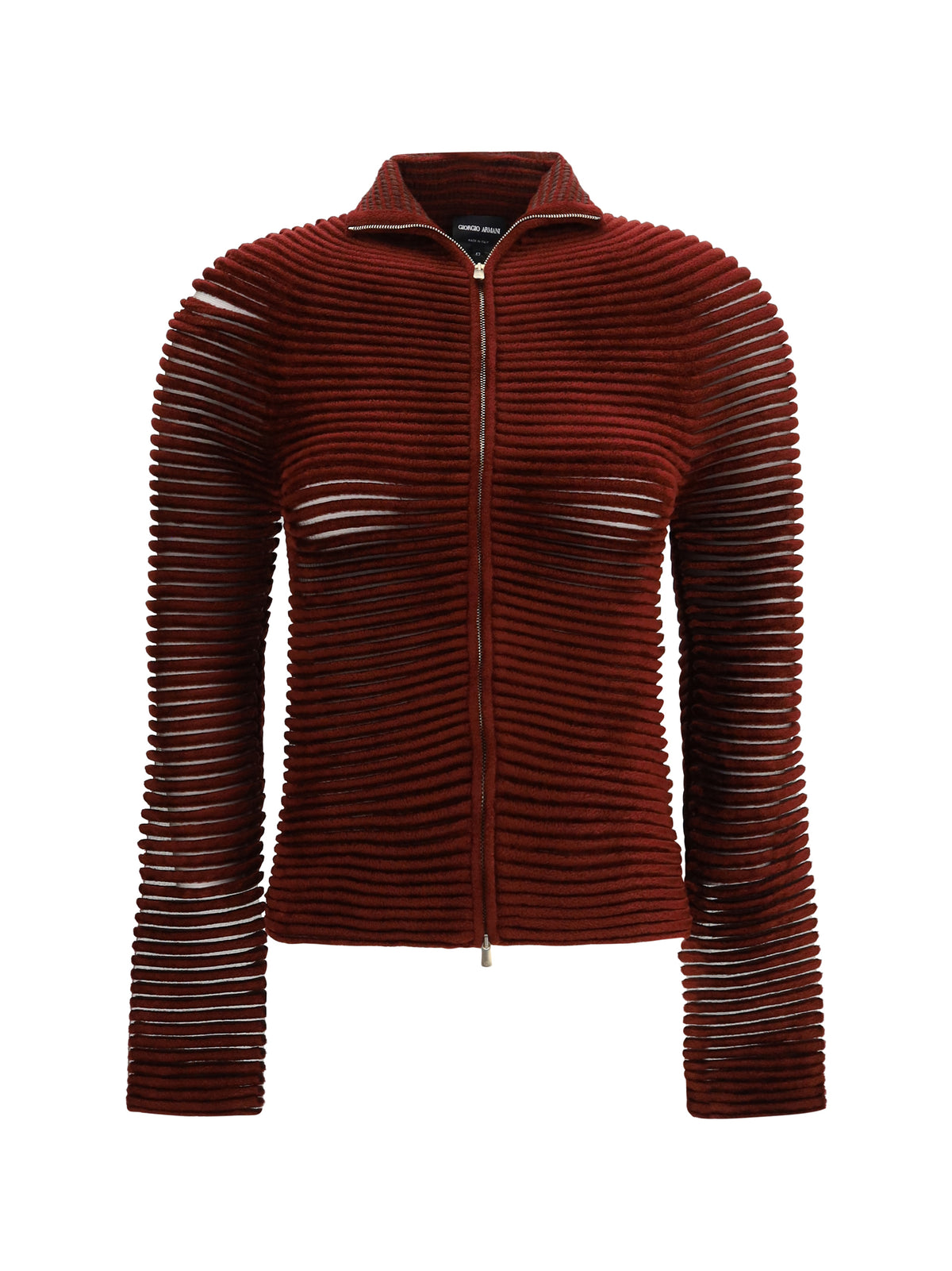 Giorgio Armani Women Openwork Viscose-Blend Cardigan GIORGIO ARMANI