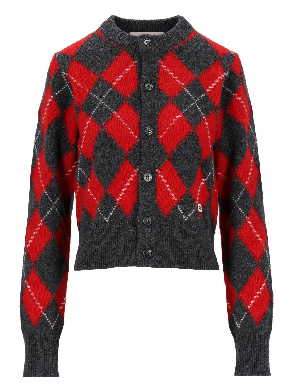 Ami Women Argyle Wool Cardigan AMI PARIS