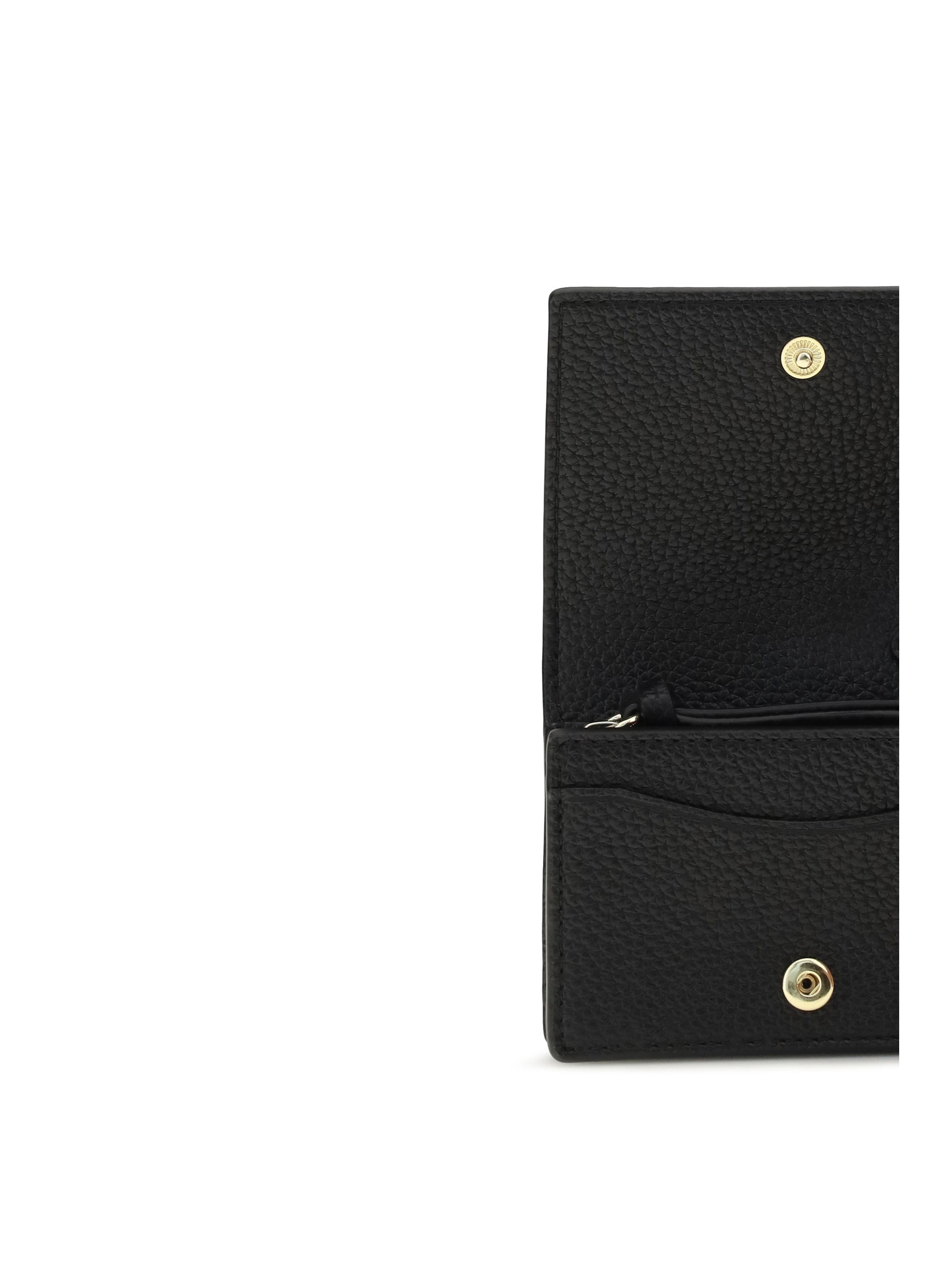 Ganni Women Ganni Bou Card Holder With Flap Grained GANNI