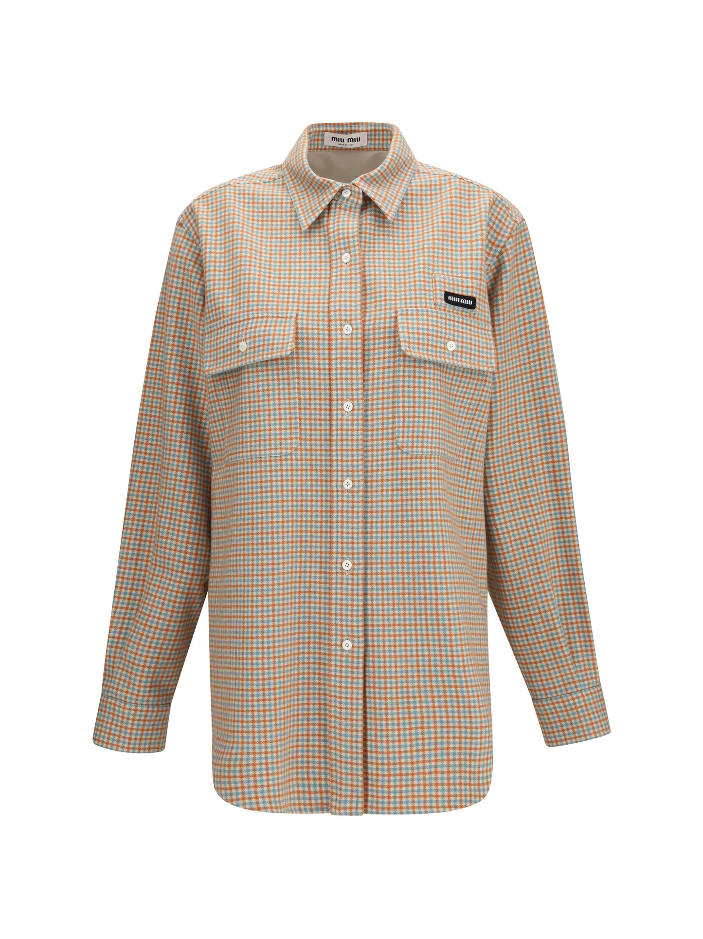Miu Miu Women Virgin Wool-Blend Shirt MIU MIU