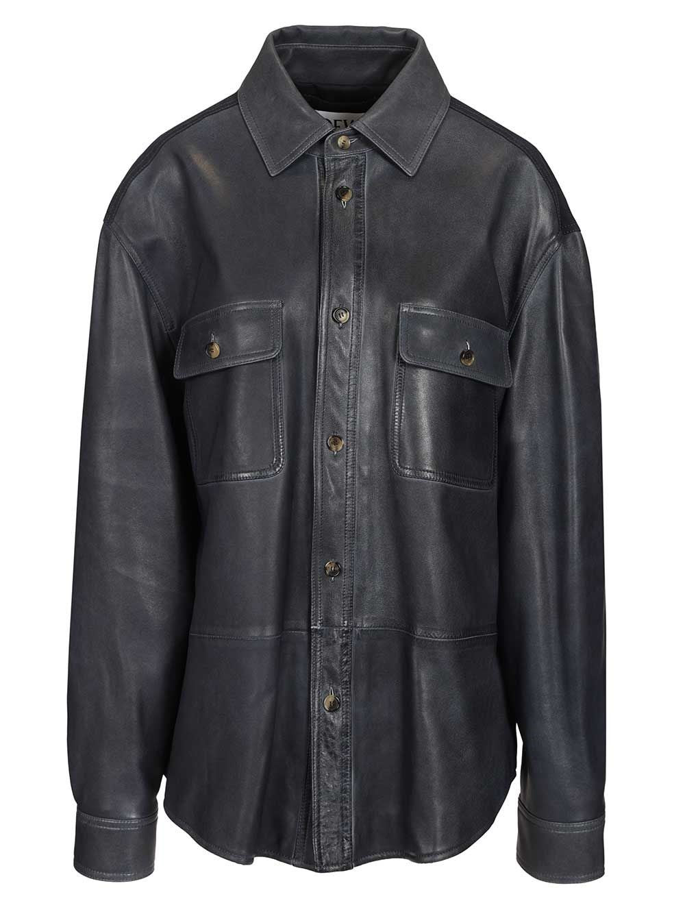 Loewe Men Lambskin Shirt Jacket LOEWE