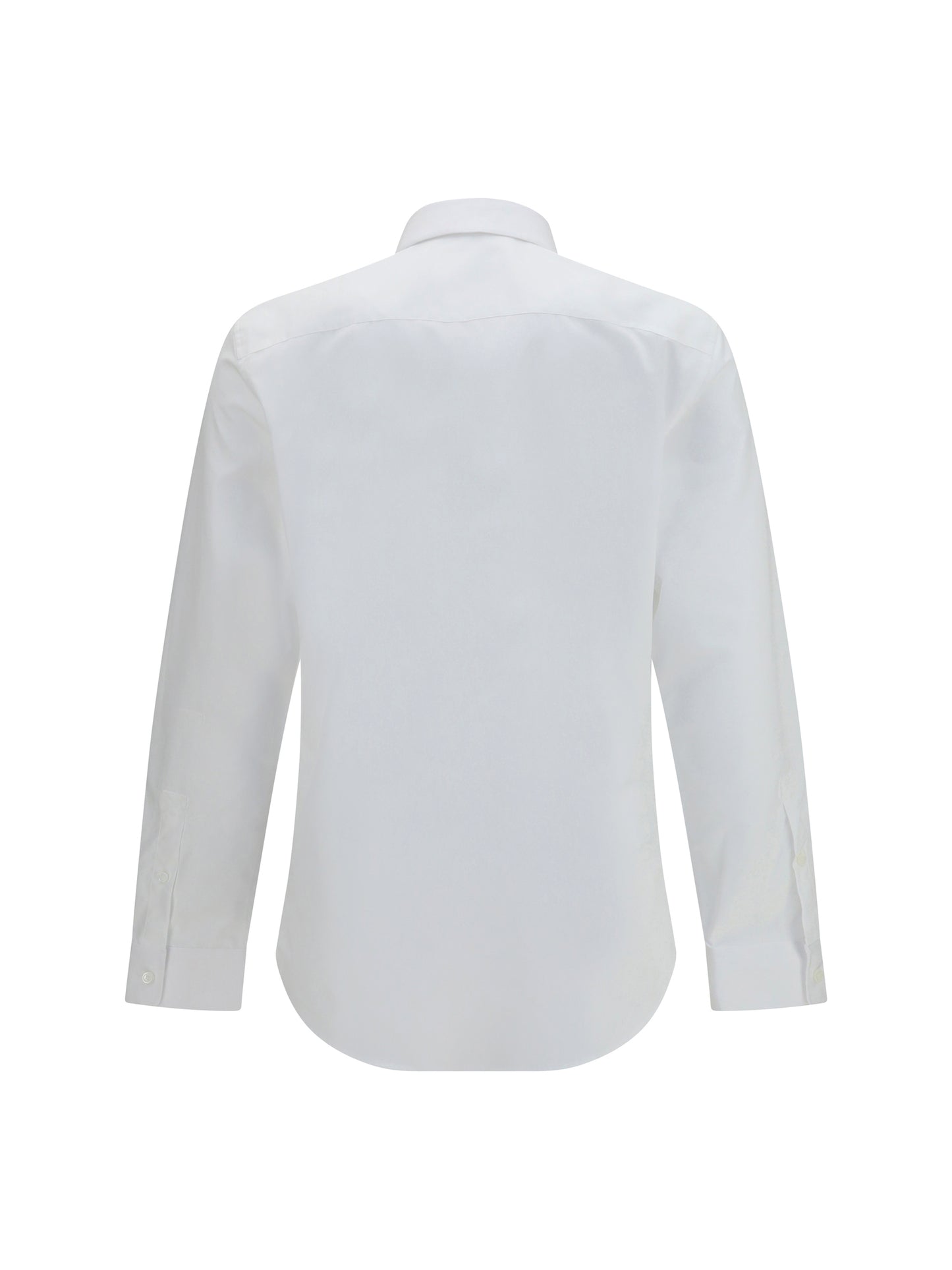 Burberry Men Cotton Shirt With Check Trims BURBERRY