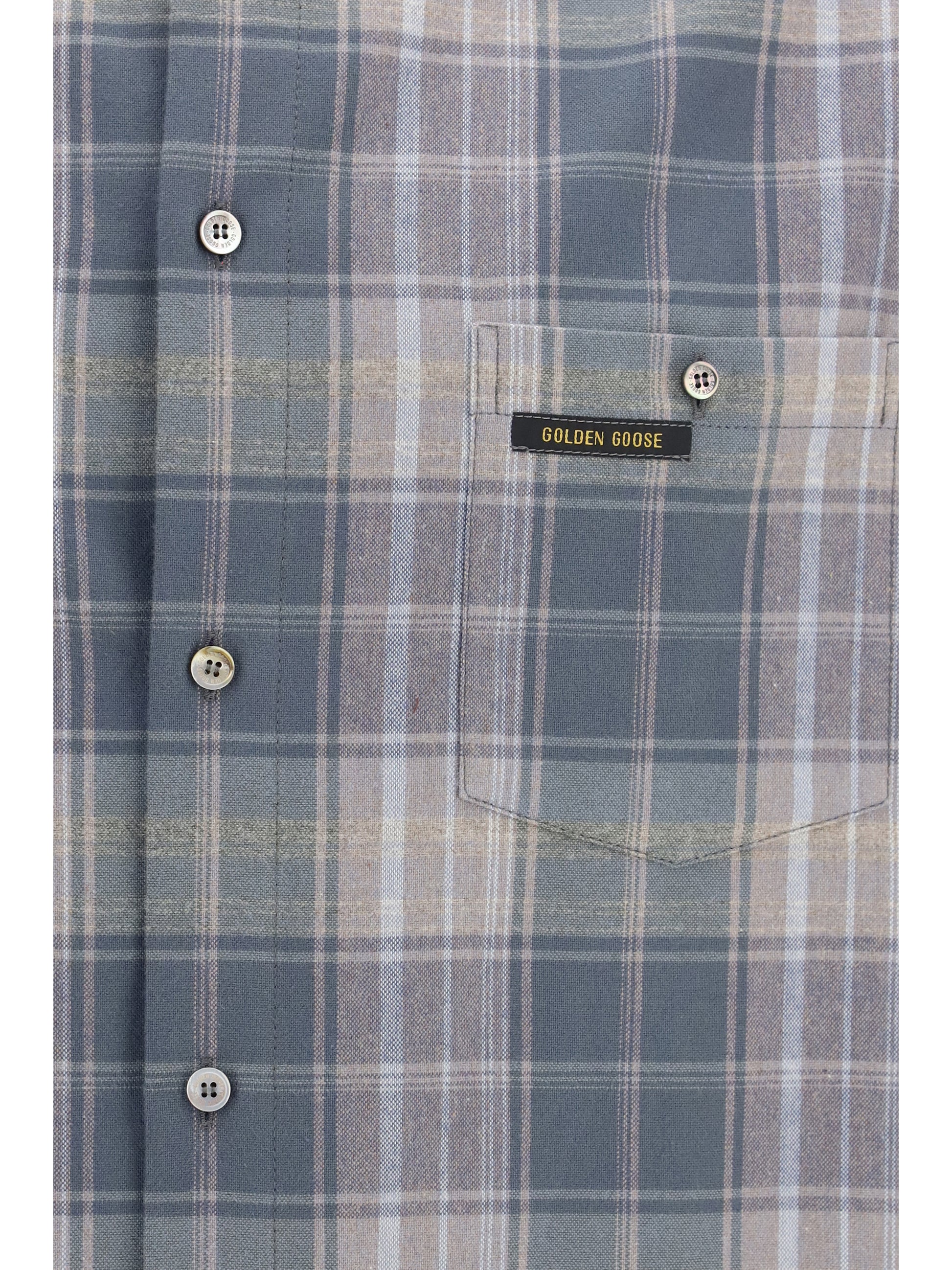 Golden Goose Men Journey Checked Shirt GOLDEN GOOSE