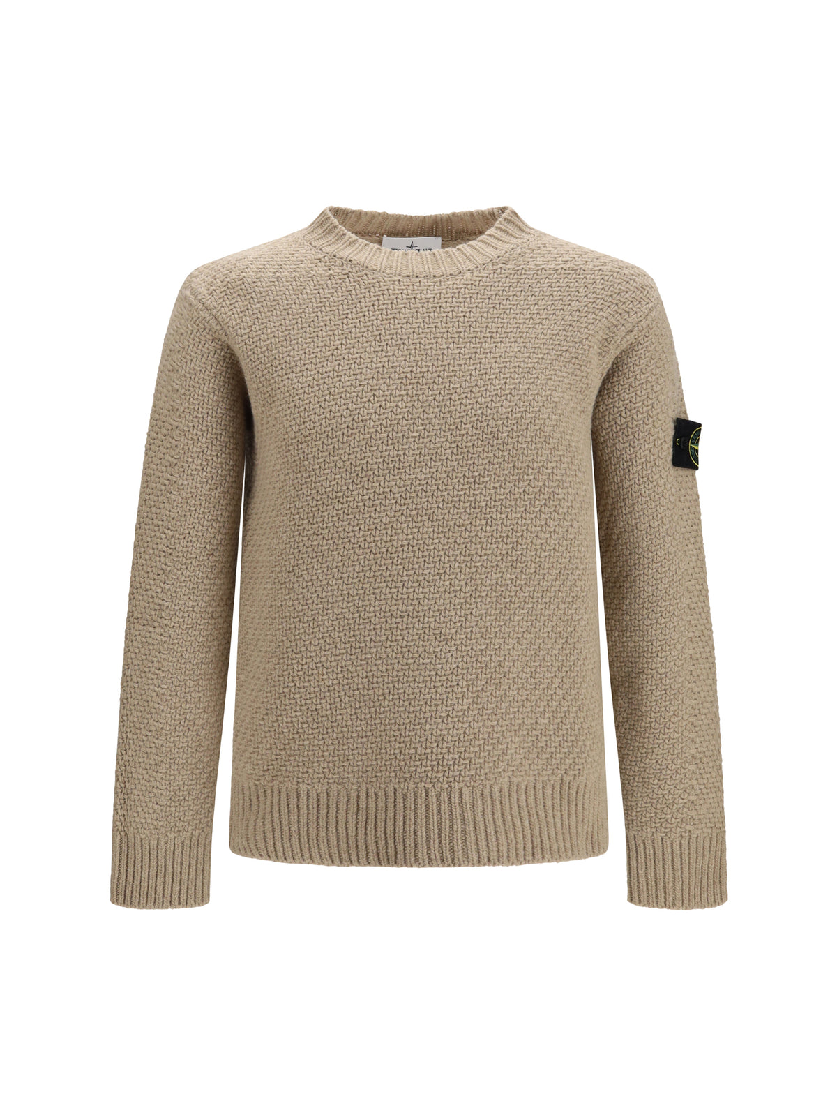 Stone Island Men Loose Crewneck Sweater With Ribbed Trims STONE ISLAND