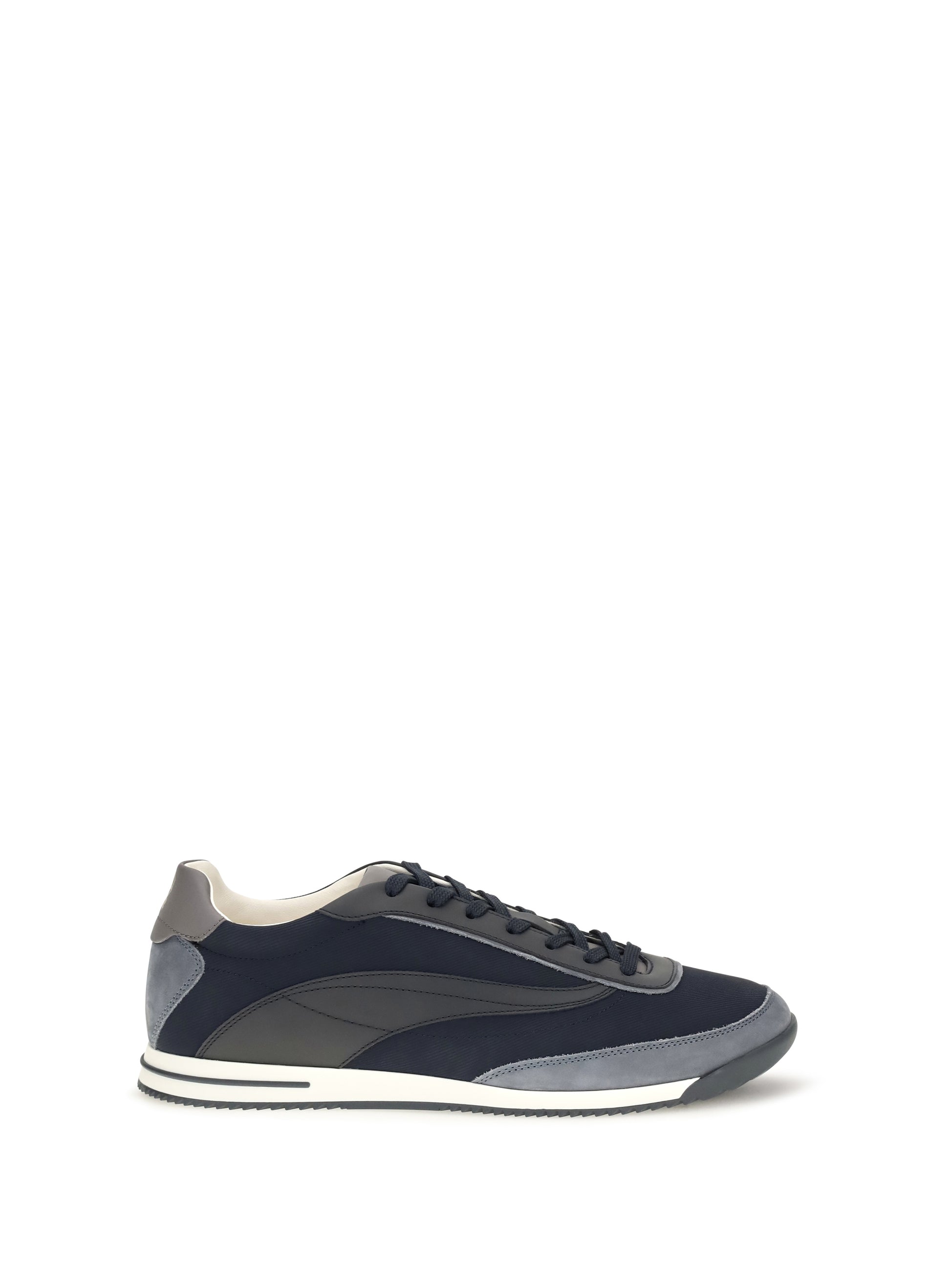 Brunello Cucinelli Men Lace-Up Suede Sneakers BRUNELLO CUCINELLI