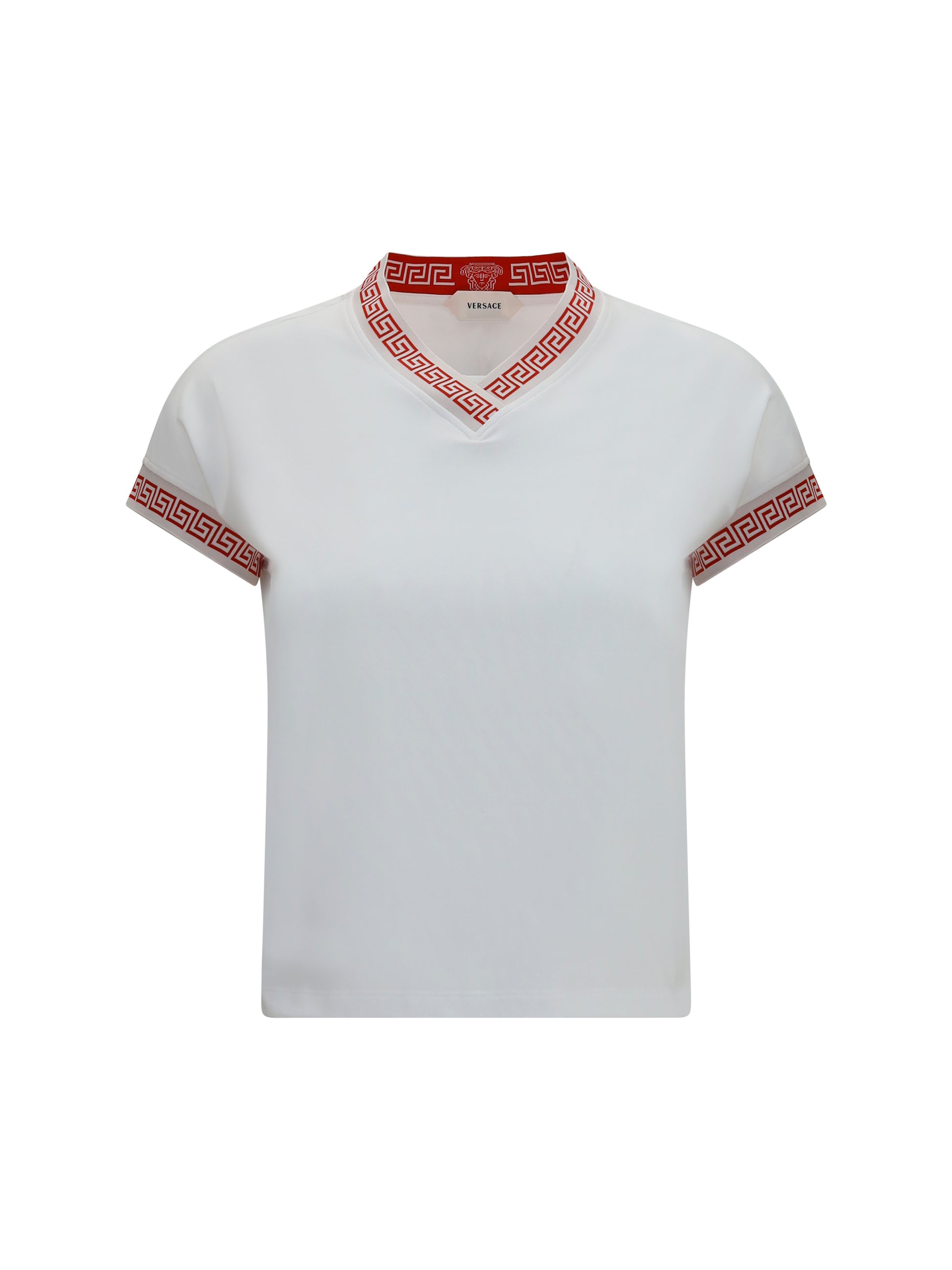 Versace Women T-Shirt By Versace With Greca Details VERSACE