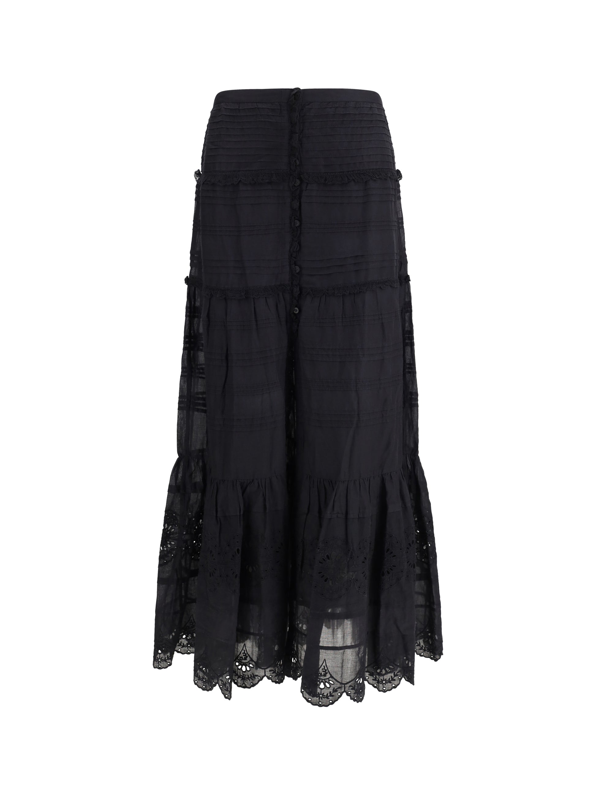 Marant Etoile Women Paoline Long Cotton Skirt ISABEL MARANT ETOILE