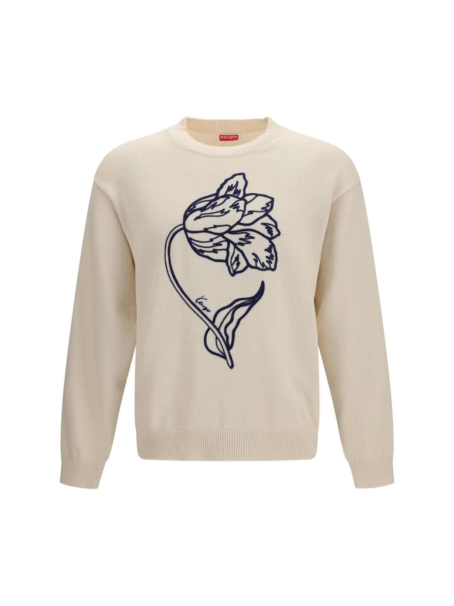 Kenzo Men Kenzo Tulip Wool And Cotton Sweater KENZO