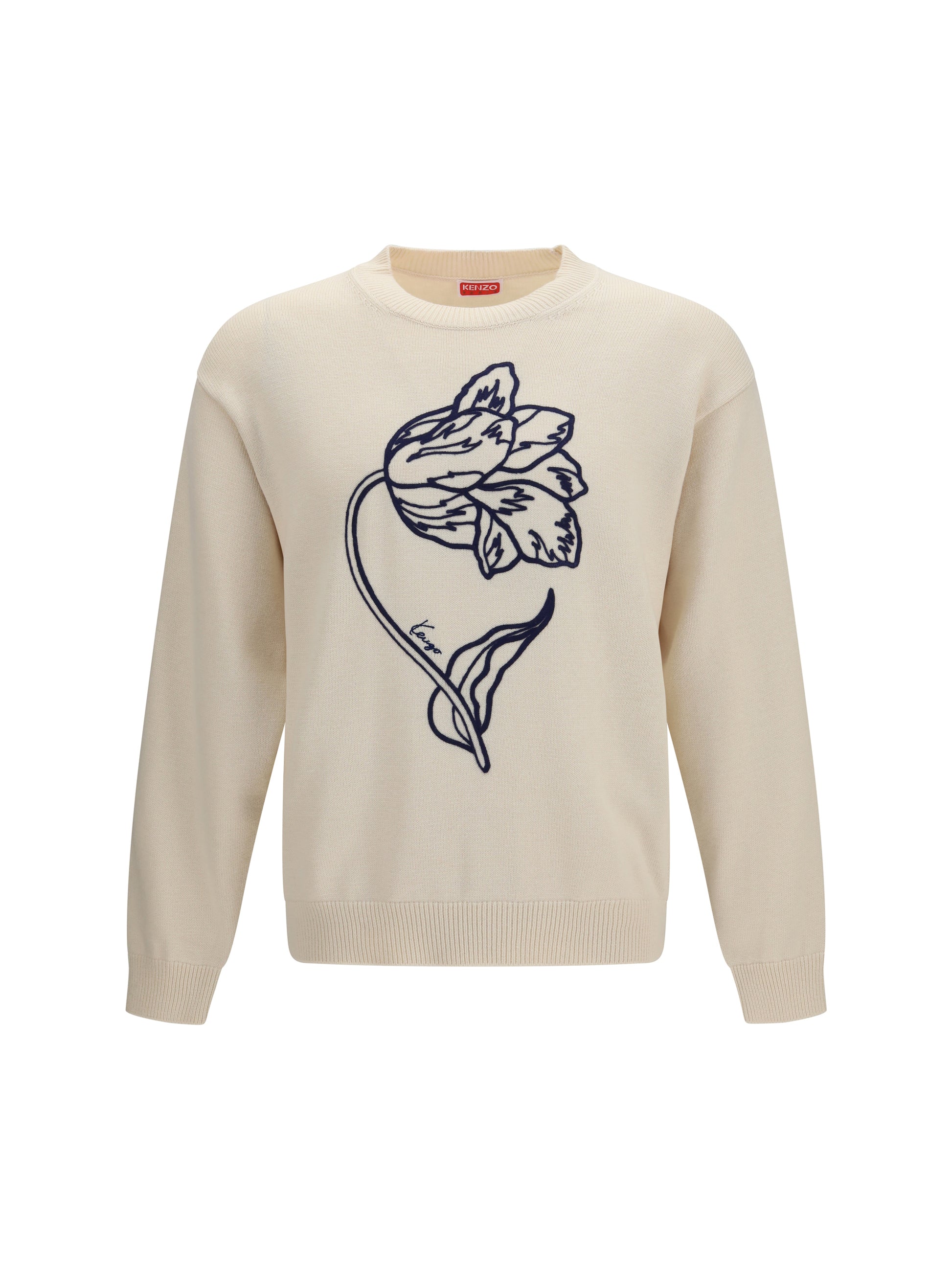 Kenzo Men Kenzo Tulip Wool And Cotton Sweater KENZO