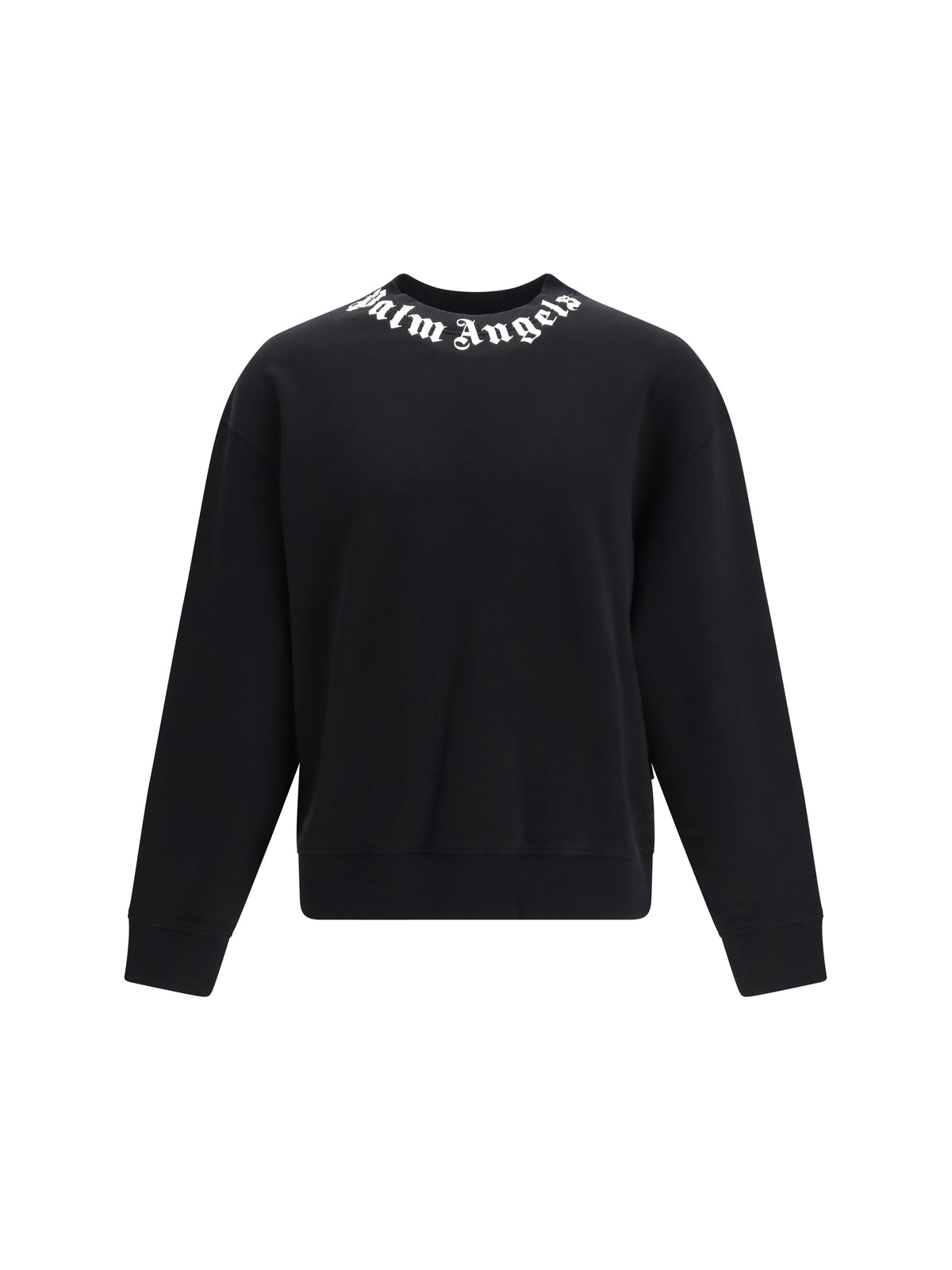Palm Angels Men Cotton Crewneck Sweatshirt With Logo PALM ANGELS
