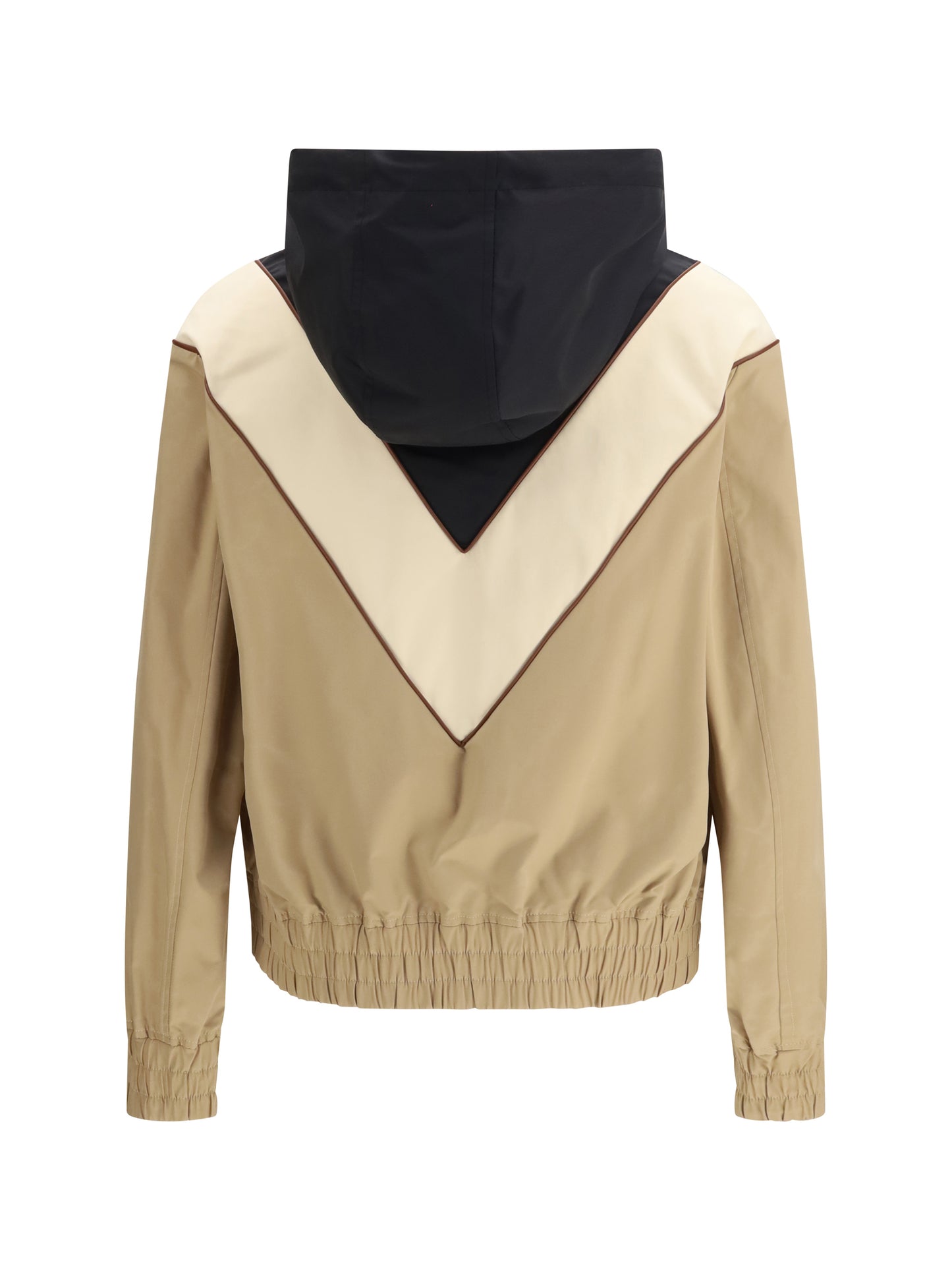 Valentino Men Nylon Hooded Windbreaker Jacket