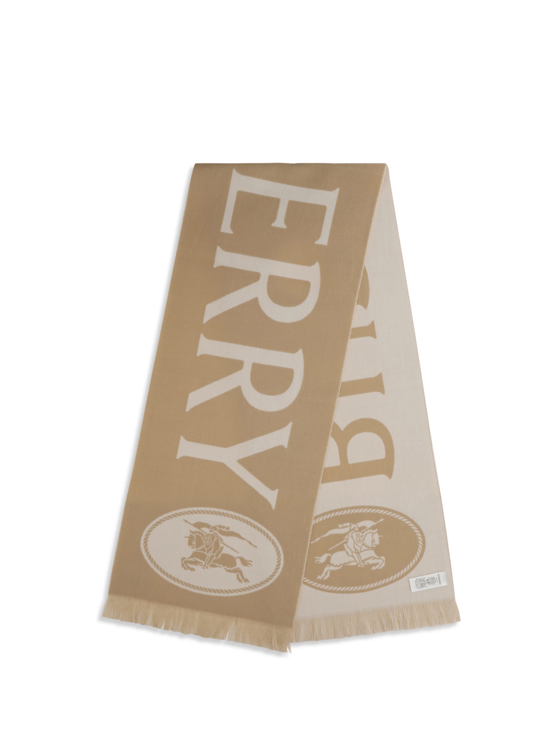 Burberry Men Logo Wool Scarf BURBERRY