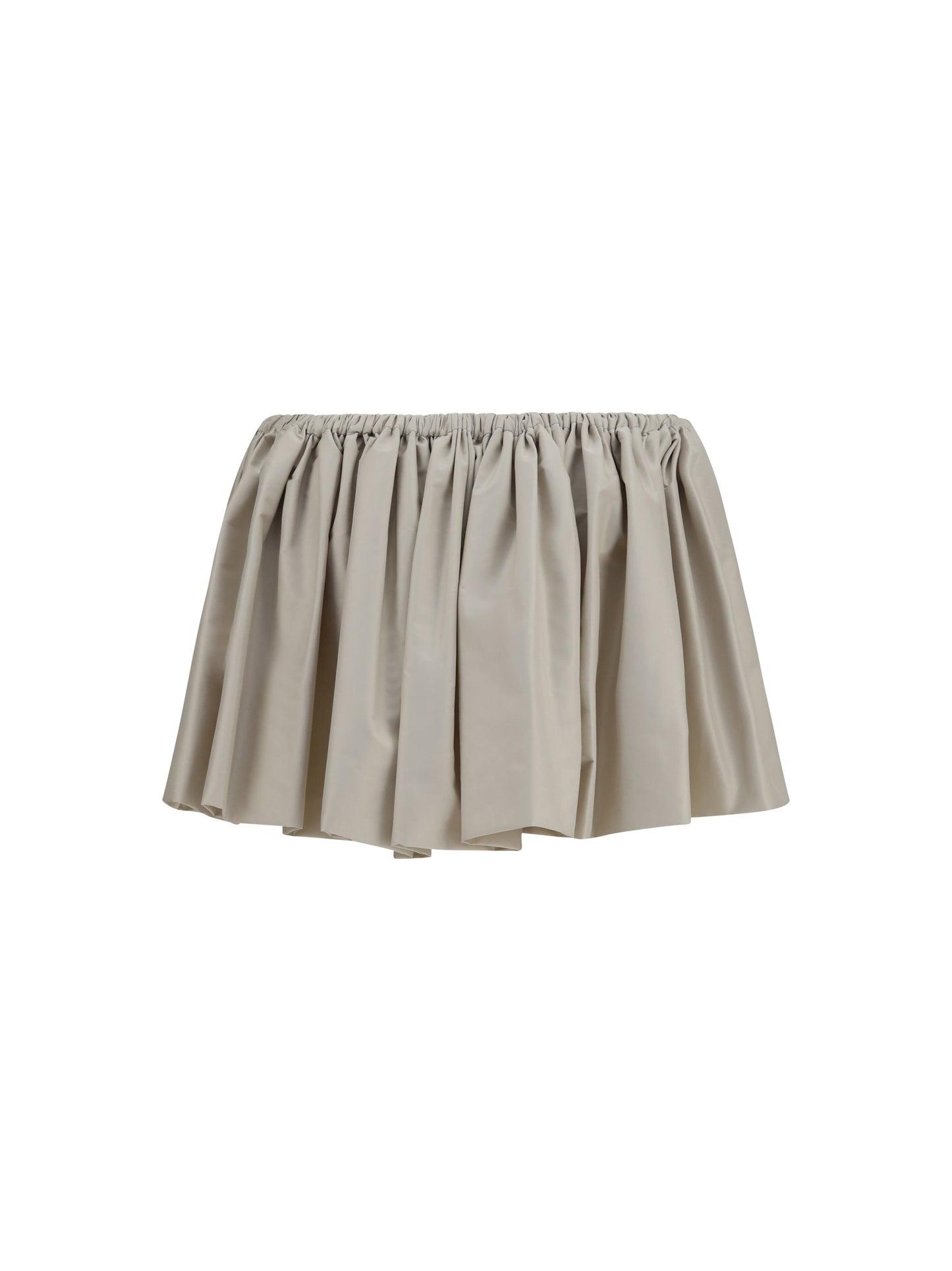 Miu Miu Women Ruffled Mini Skirt With Drawstring MIU MIU