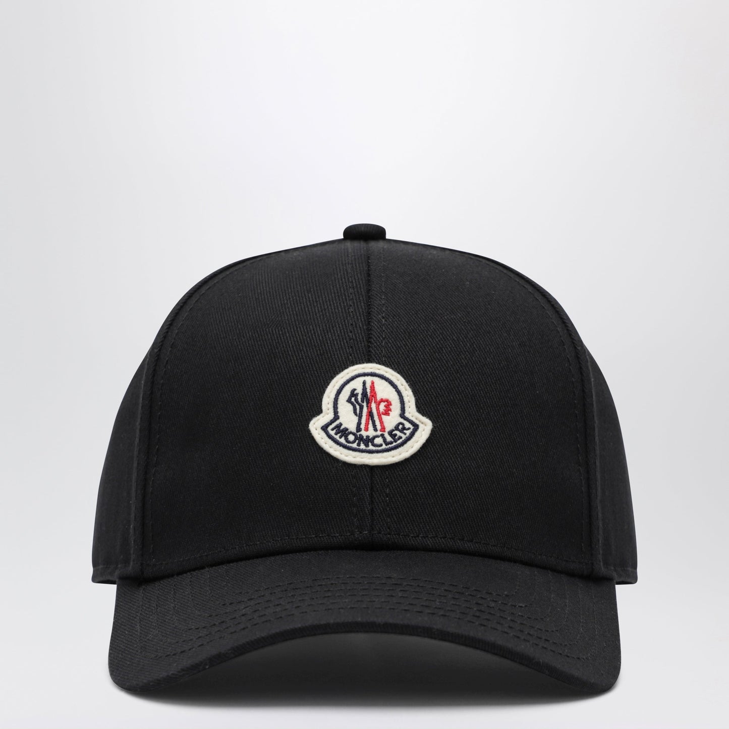 Moncler Black Cotton Baseball Cap With Patch Men MONCLER