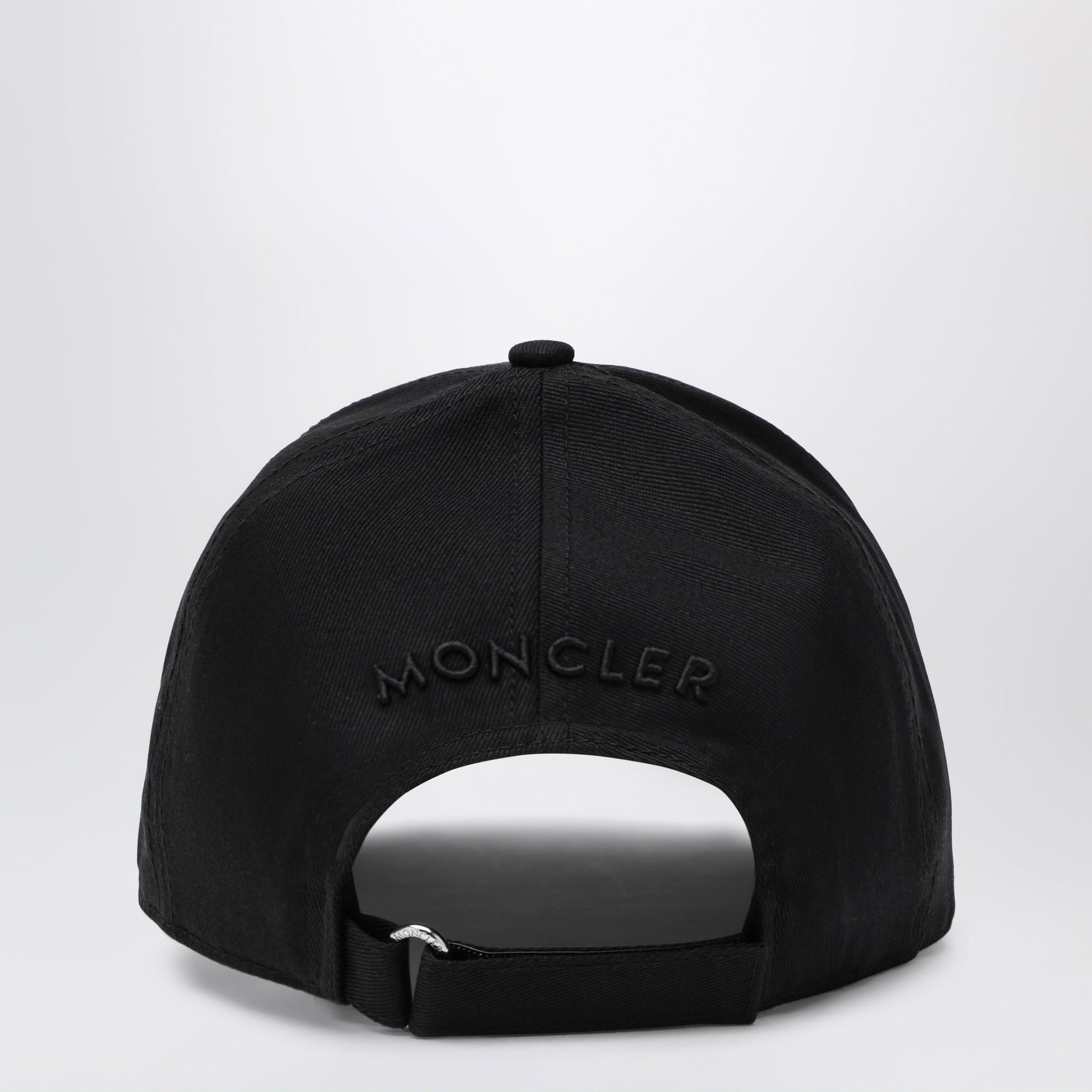 Moncler Black Cotton Baseball Cap With Patch Men MONCLER